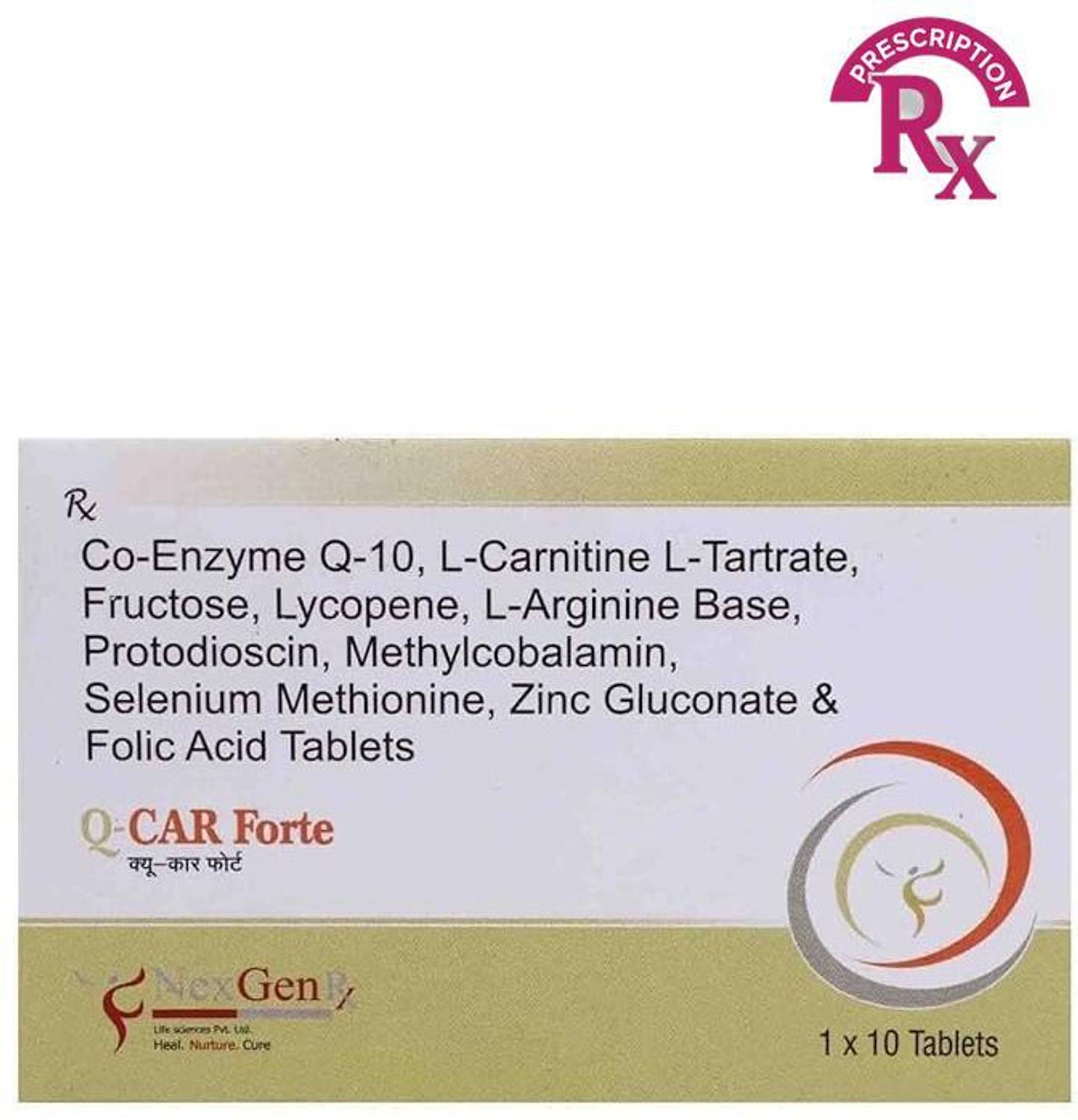 coenzyme q10 & l carnitine tablets q car Q-CAR Forte Tablet (10 Tab) Price in India Buy Now!( description exceeds maximum possible length) NATURE TARGET CoQ10-200mg with PQQ
