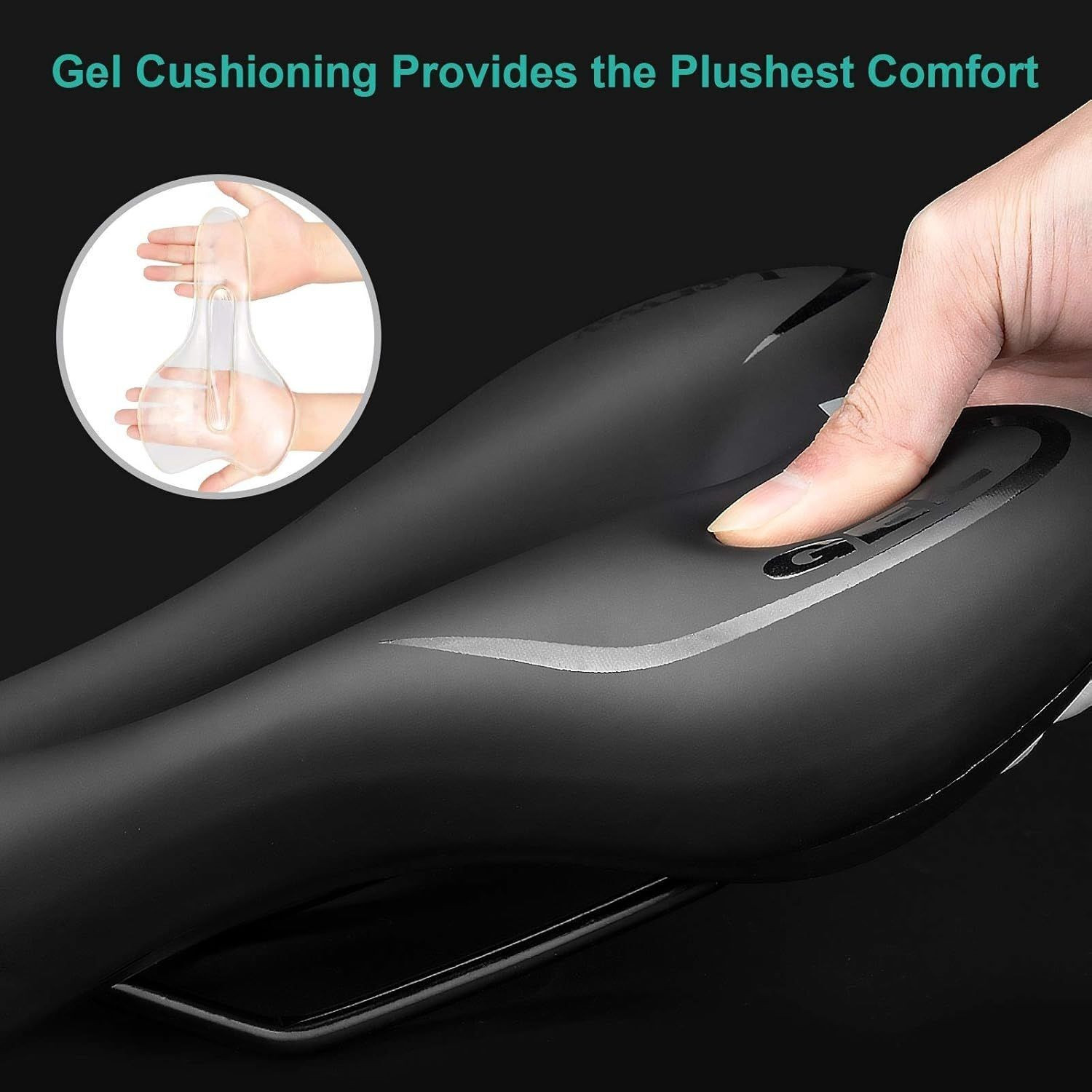 Image of PRAKMO Racing Gel Bicycle Saddle Seat Comfortable Soft Bike Saddle for Men & Women | Saddle