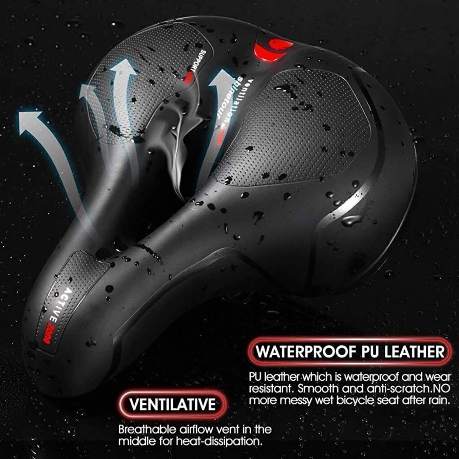 squarefit Cycle Seat Cushion with Extra Padding - Image 5