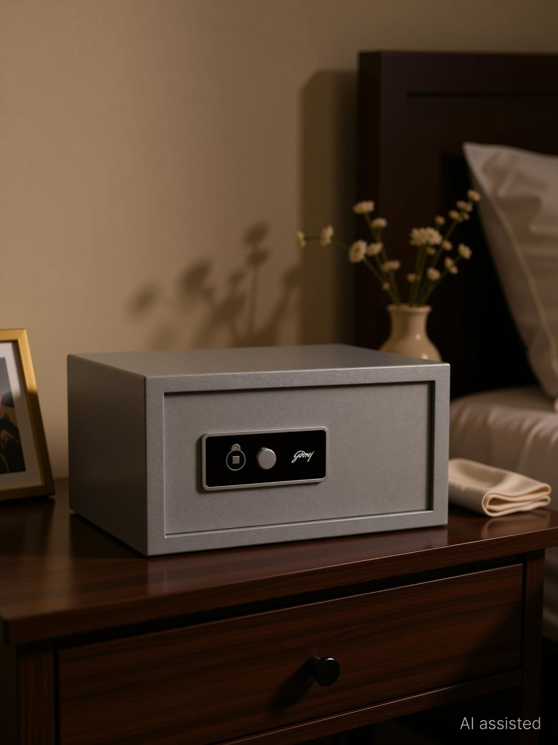Image of Godrej Forte Pro 20 Litres for Home & Office with Mechanical - Grey Safe Locker (Key Lock)