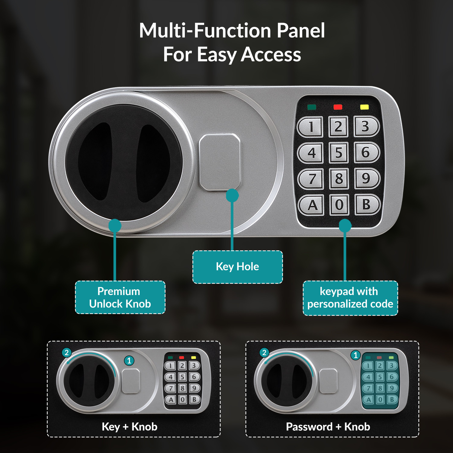 Image of Plantex Safe Locker for Home /Electronic Locker for Key Holder Box -20 Litres Safe Locker