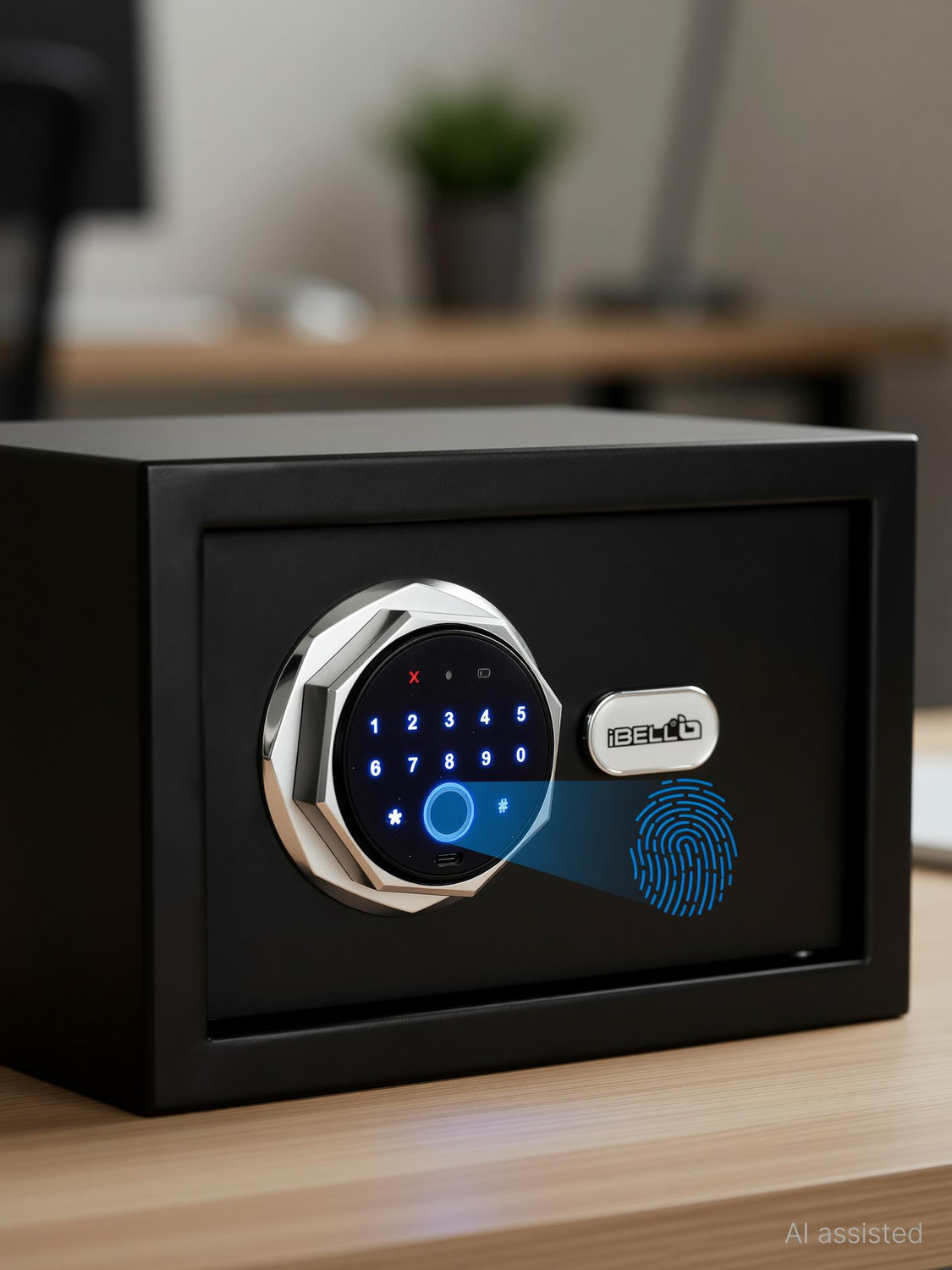 Image of iBELL Digital Fingerprint Safe Locker for Personal and Office Use Safe Locker
