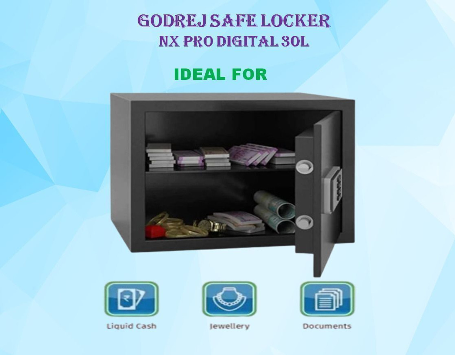Image of Godrej DIGITAL NX PRO 30 LITRE Safe Locker