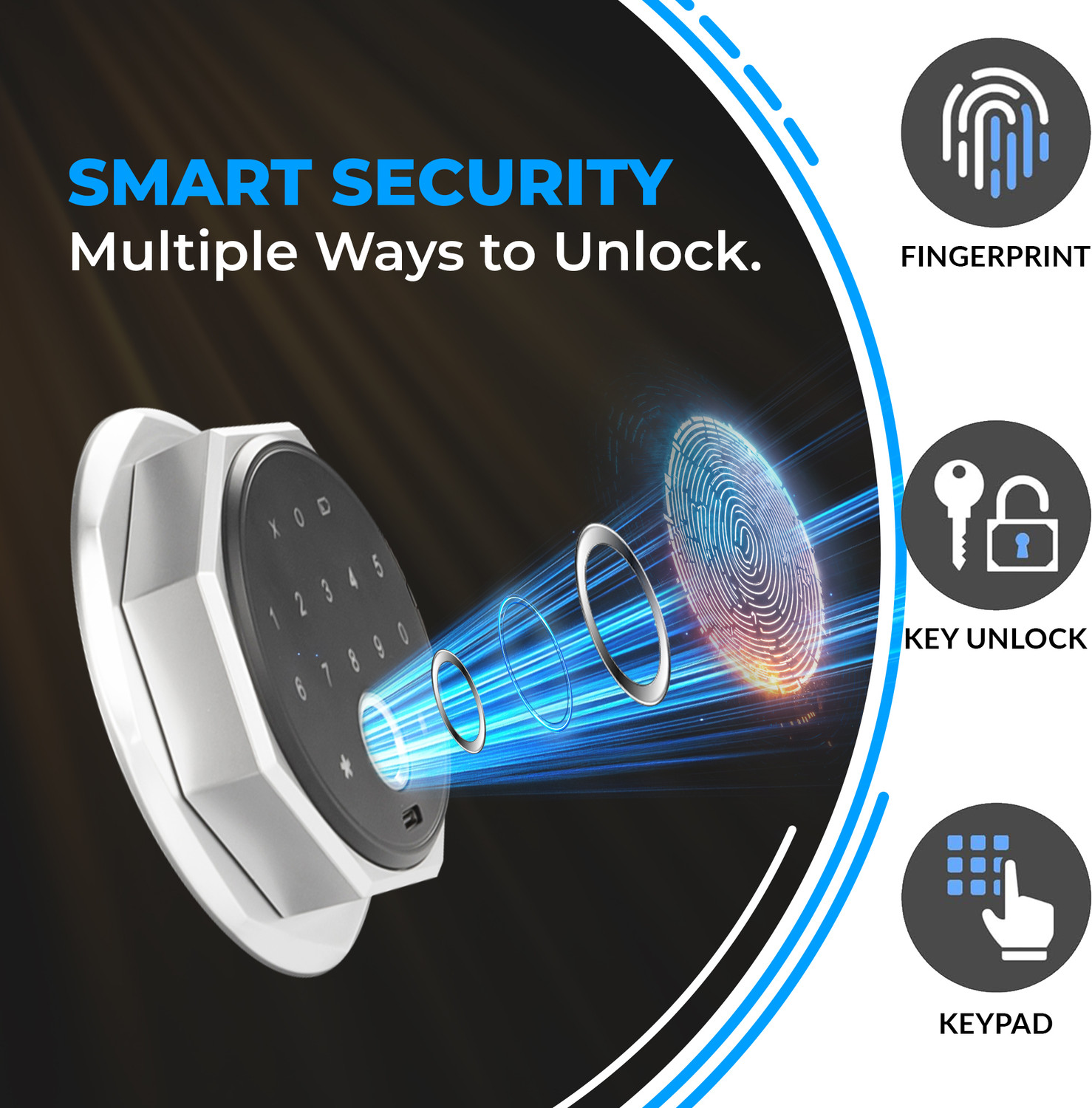 Image of iBELL Digital Fingerprint Safe Locker for Personal and Office Use Safe Locker