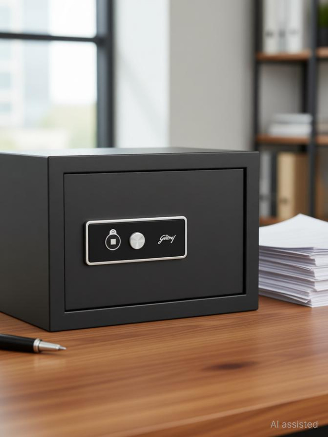Image of Godrej 15 Liters Mechanical Key Lock Safe Ebony Safe Locker