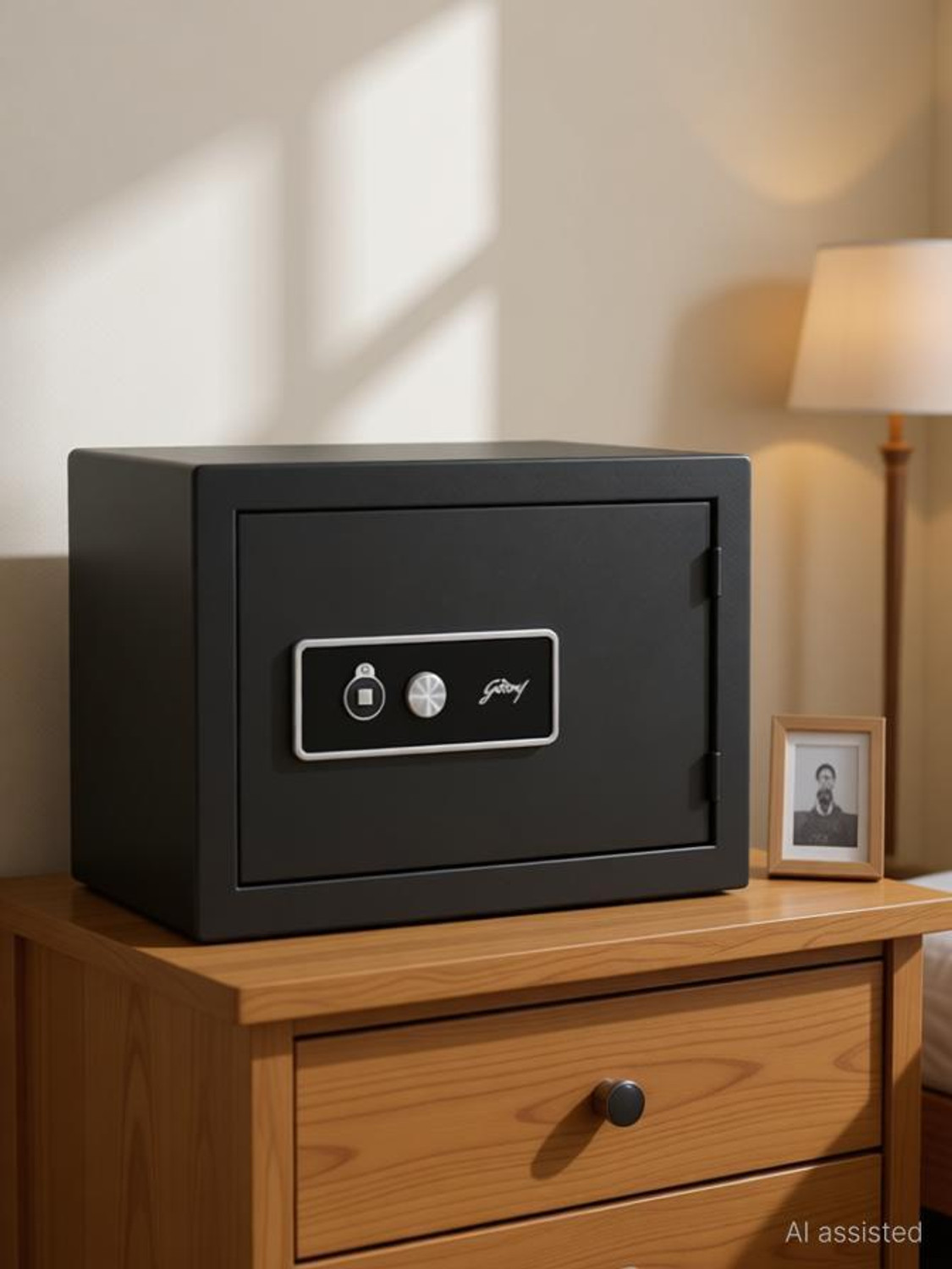 Image of Godrej 15 Liters Mechanical Key Lock Safe Ebony Safe Locker