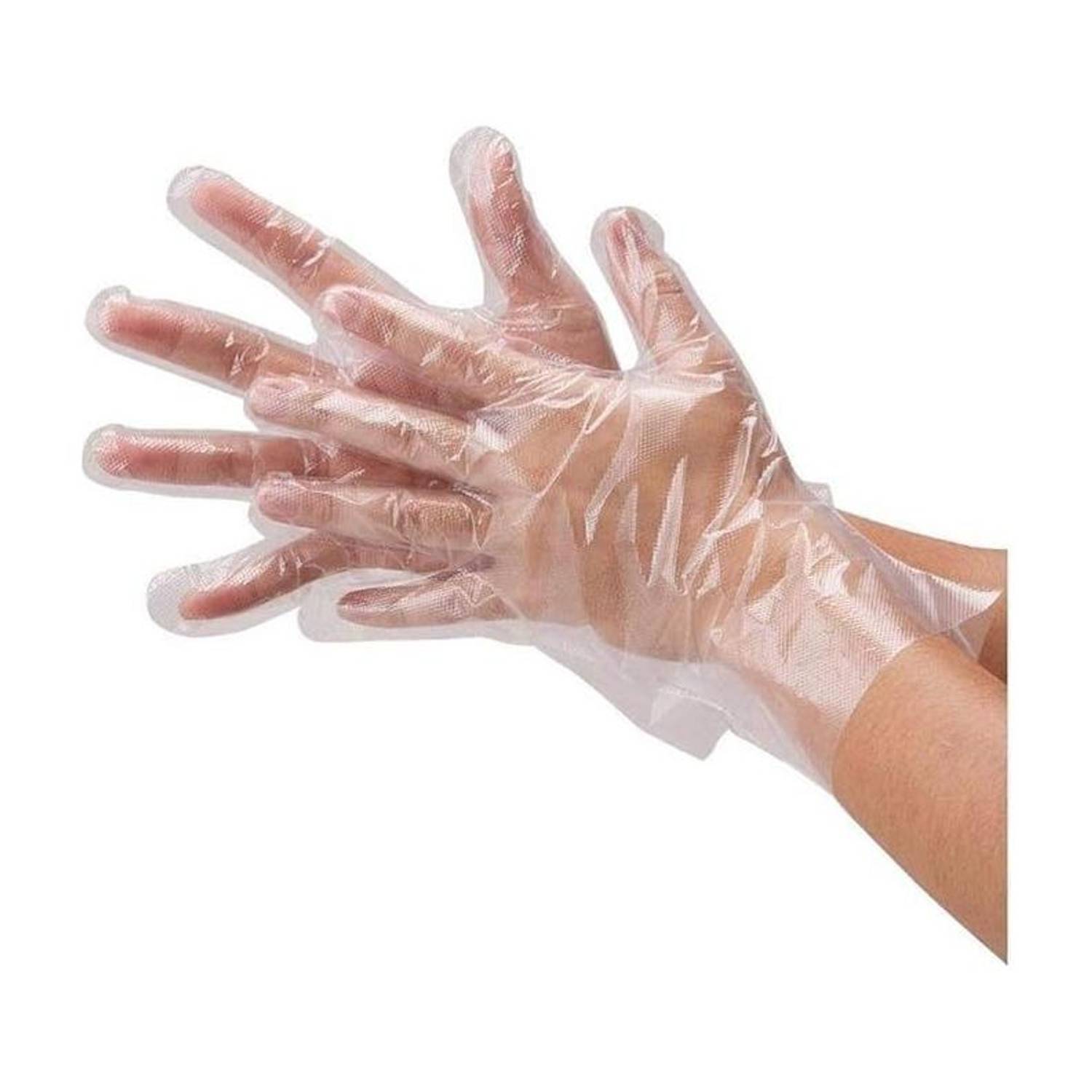 7SHIELD Plastic Disposable Gloves 1 Time Use For Kitchen,Salon,Medical Latex Safety Latex Safety Gloves