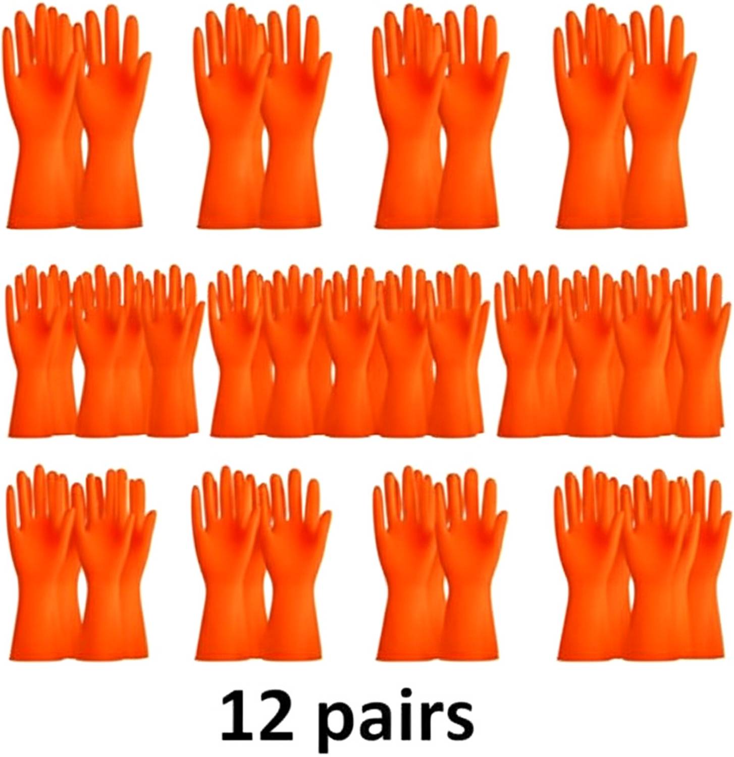 Bestow Household Rubber Gloves for Dishwashing & Cleaning | Reusable Kitchen Gloves Rubber  Safety Gloves