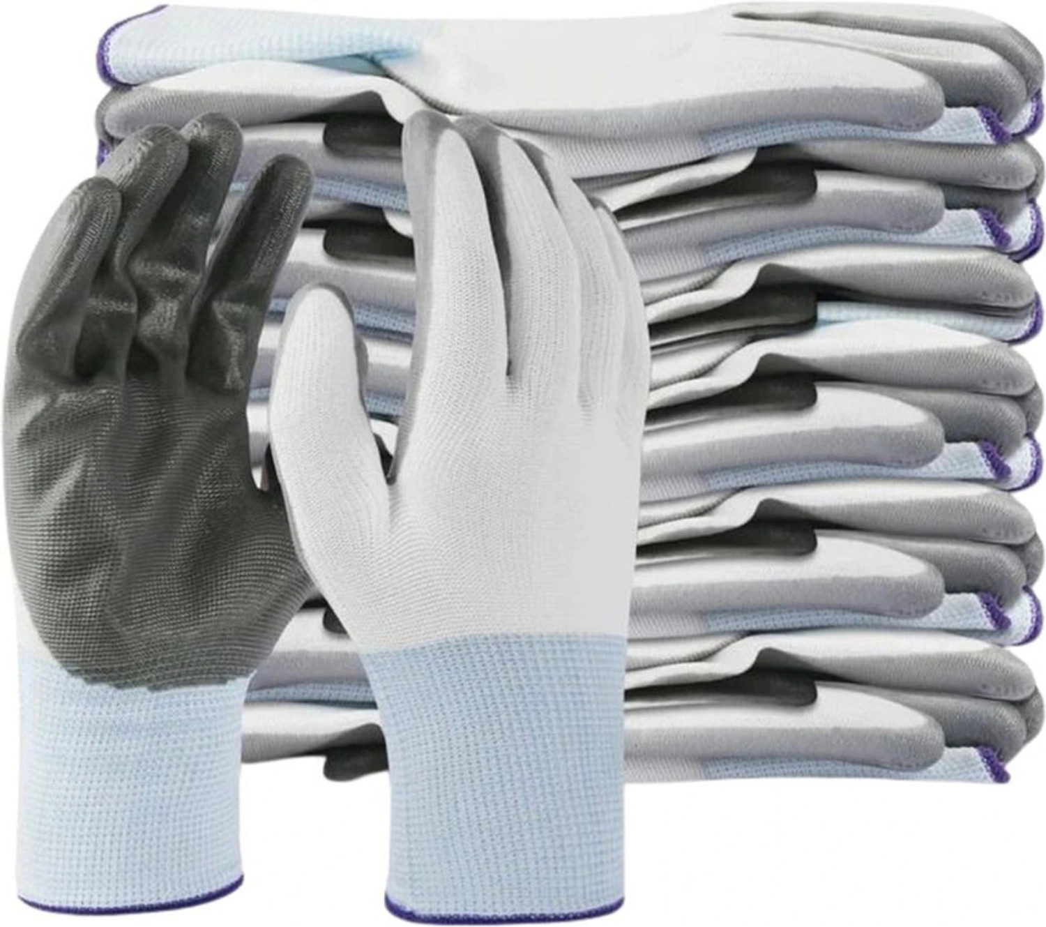 Image of Donizard 20 PAIR Anti Cut Resistant Safety Hand Gloves Cut-Proof Protection Nylon, Rubber Safety Gloves