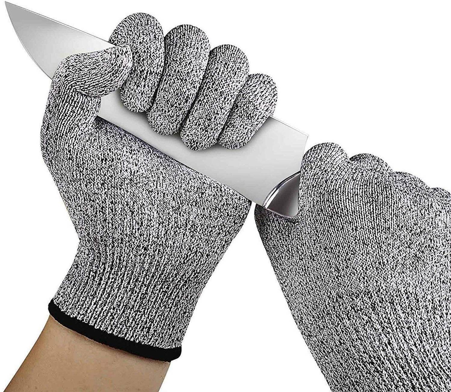 VAVSU Cut Resistant Gloves Level 5 Protection Food Grade Cutting ...mo