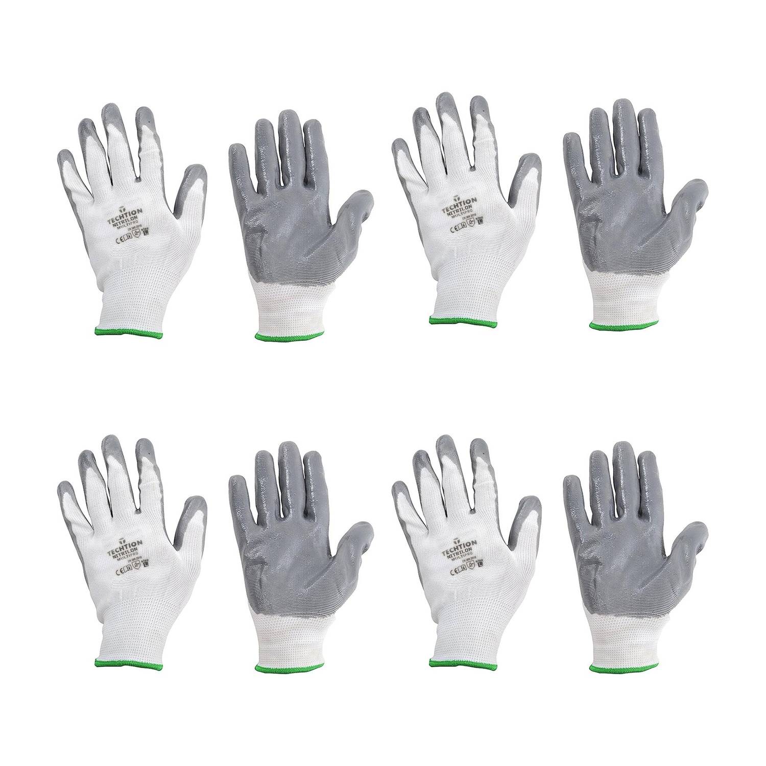 AdroitZ SUPERIOR QUALITY ANTI CUT SAFETY HAND GLOVE-13 Nylon, Synthetic, Latex Safety Gloves