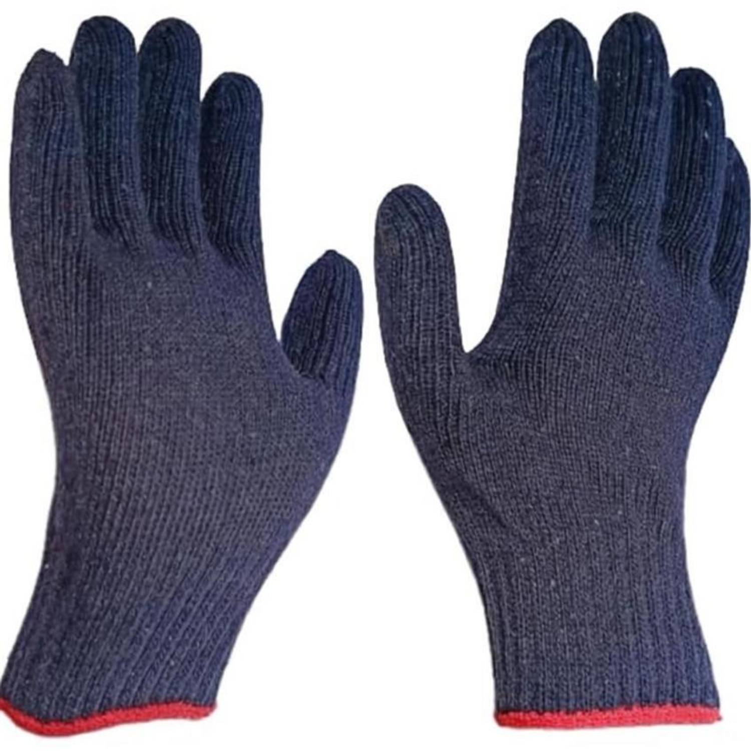 Axisgrip Cotton Knitted Gloves for Daily Use – Reusable & Comfortable Nylon Safety Gloves
