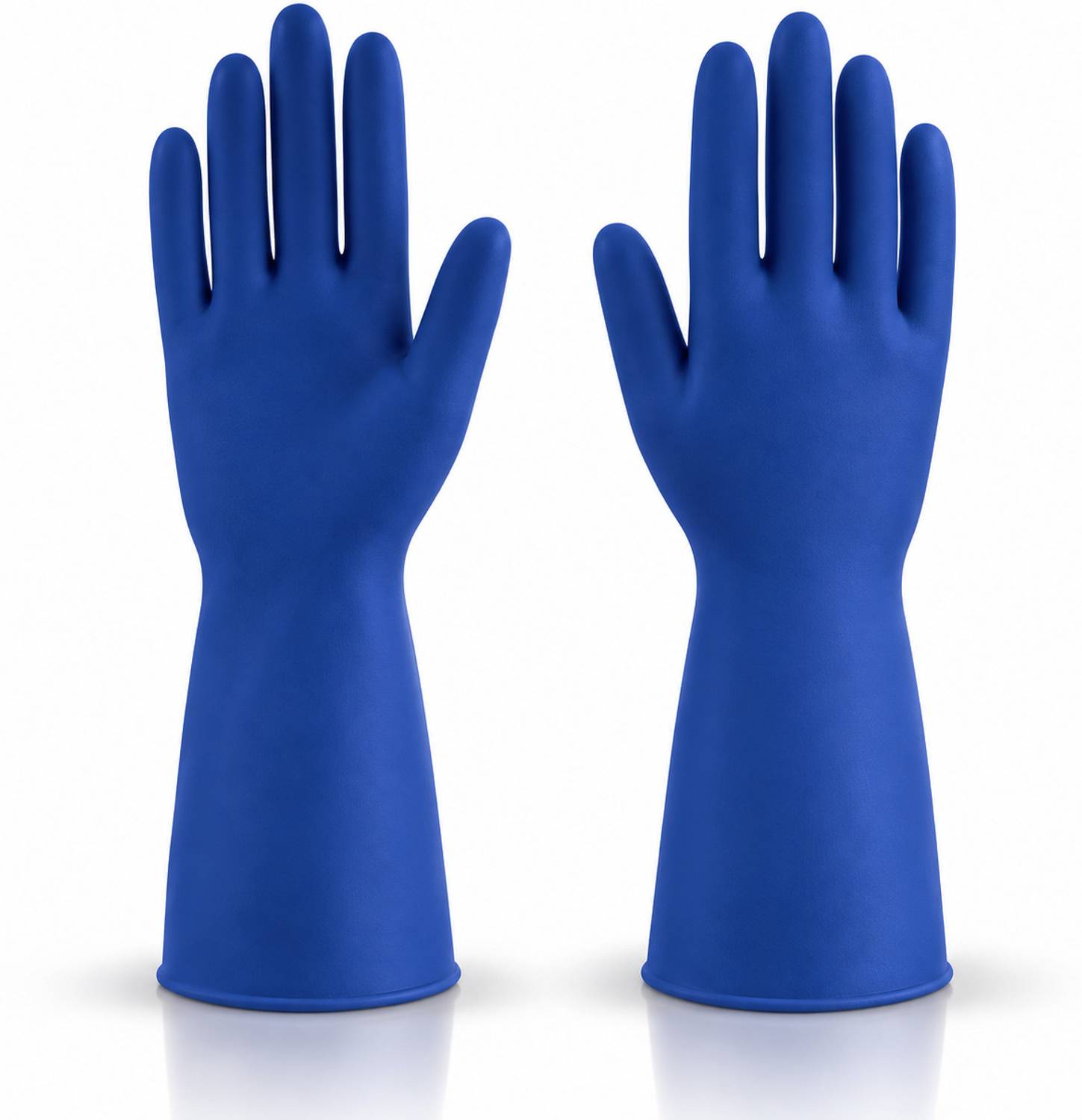 Axisgrip 1 Pair blue Rubber Safety Hand Gloves For Chemical, Electrical Rubber  Safety Gloves