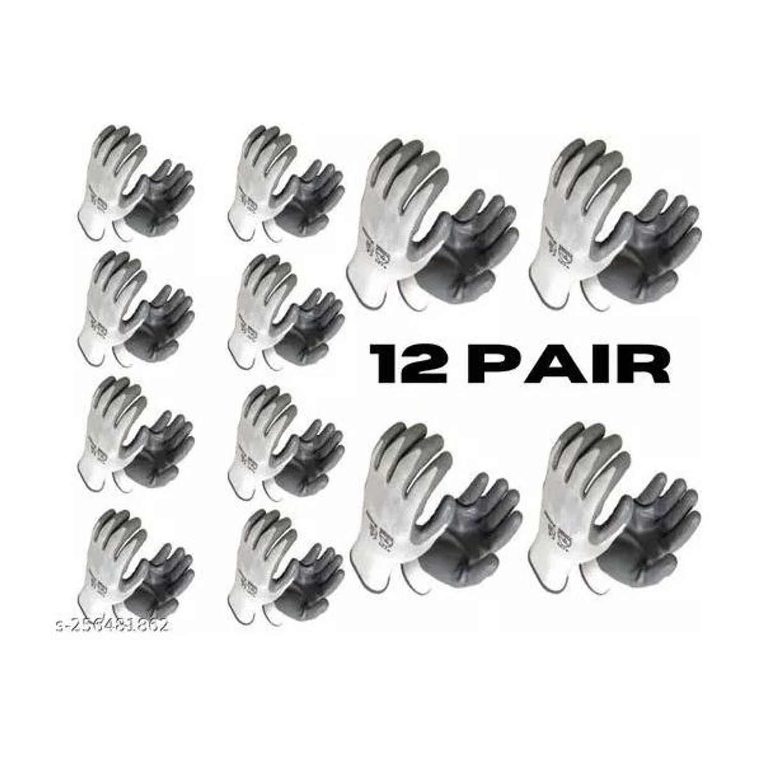 Image of TASHKURST 12 Pair Anti Cutting Cut Resistant Hand Safety Gloves Rubber Safety Gloves