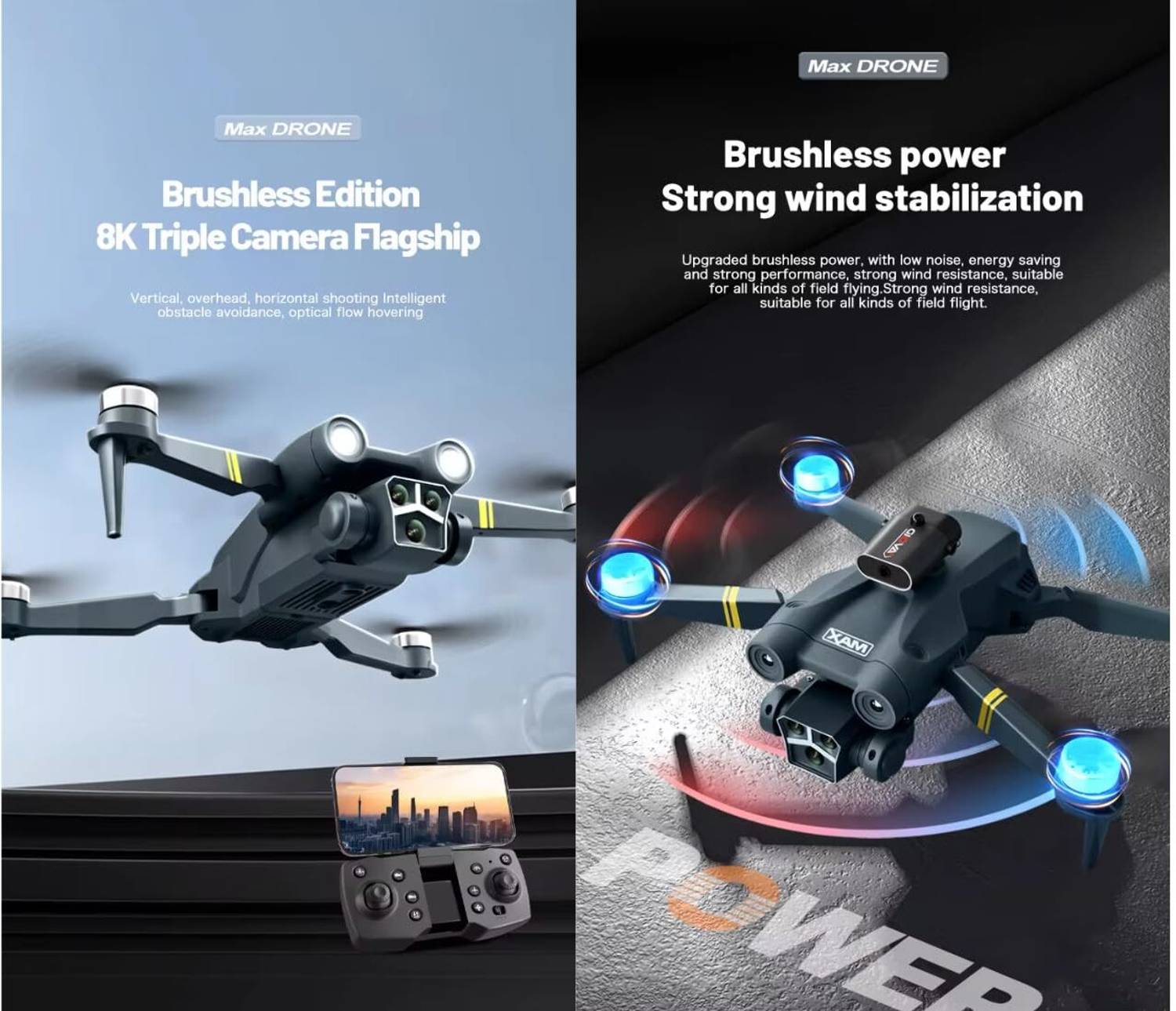 Fitpro Y3 MAX Professional Drone 1080p Camera 500m Range - Image 5