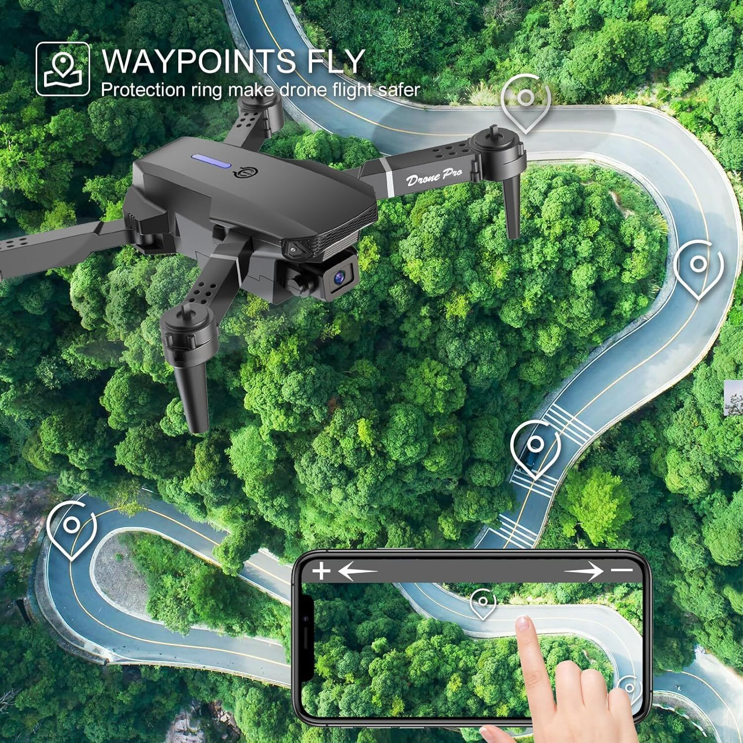 Image of Rostystar Camera Drone for Adults & Kids Toy Drone