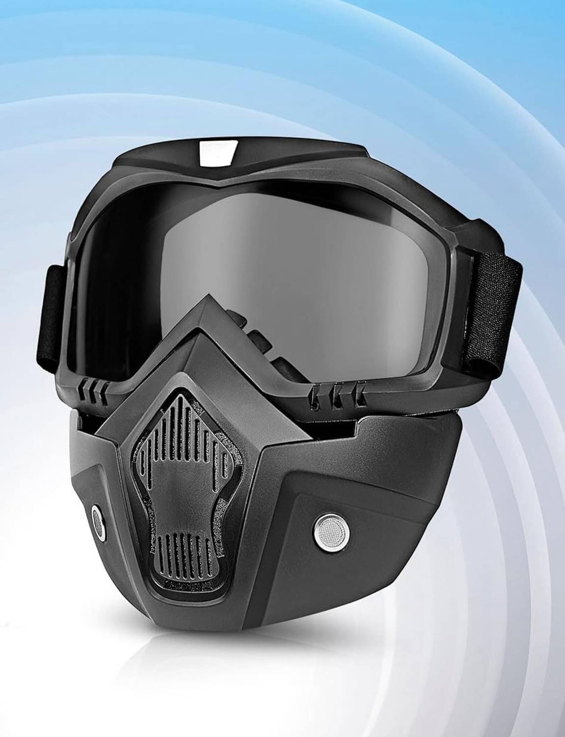 BUFONA Dust Protection Adjustable Bike Riding Glasses Goggle Mask Helmet Face Cover Anti Scratch UV Protective Helmet Goggles Face Mask for Bikers Riding FaceShield Blowtorch  Safety Goggle