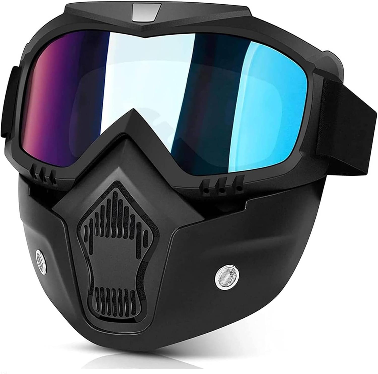 Ascension Protective Colorful Bike Riding Face Mask, Face Shield Motorcycle Goggles Aa1758 Helmet Breath Guard