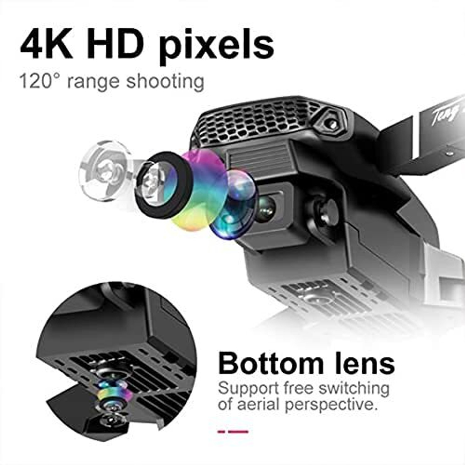 Image of DRAVYA IMPEX RC Foldable Drone with Dual Camera 4kAltitude Hold, One Key Take Off Drone