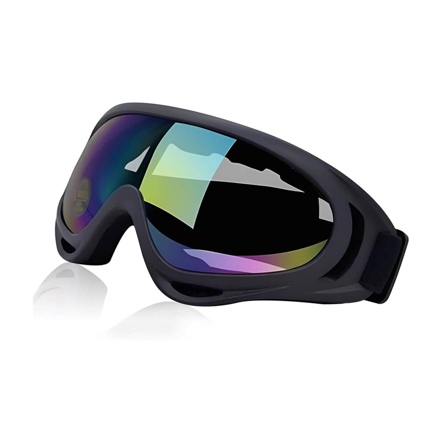 AKMOR 24 Motorbike ATV/Dirt Bike Racing Transparent Goggles With Adjustable Wood-working, Blowtorch, Laboratory, Power Tool, Welding  Safety Goggle