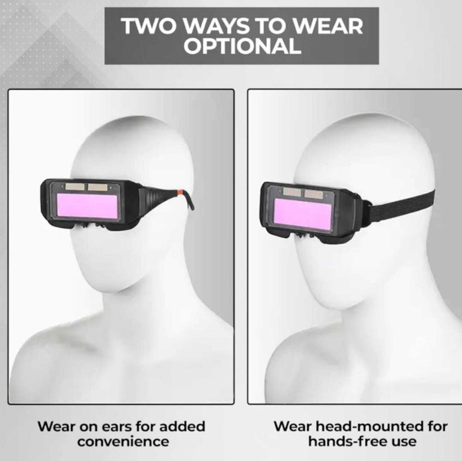 Image of Hamid WeldGuard Auto-Darkening Safety Welding Goggles | Secure Head Hook | Anti-Glare EP 051 AutoDarkening Safety Welding Goggles TIG MIG WELDING PACK OF 1 Blowtorch, Welding, Wood-working Safety Goggle