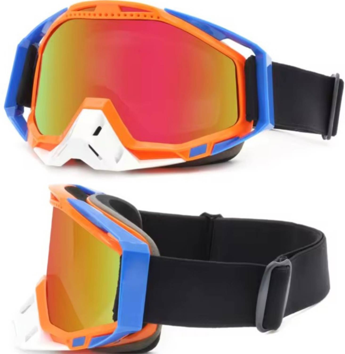 Olsic Motorcycle Goggles Helmet Anti-Fog UV Sunglasses - Image 1