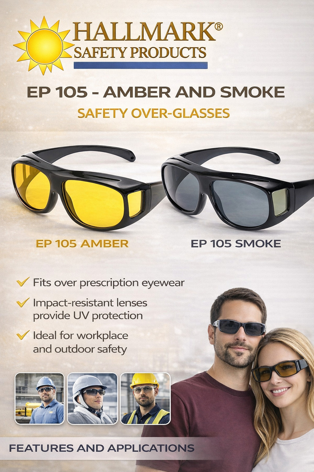 Image of Vaishvi Wrap-around, Round, Wayfarer Sunglasses
