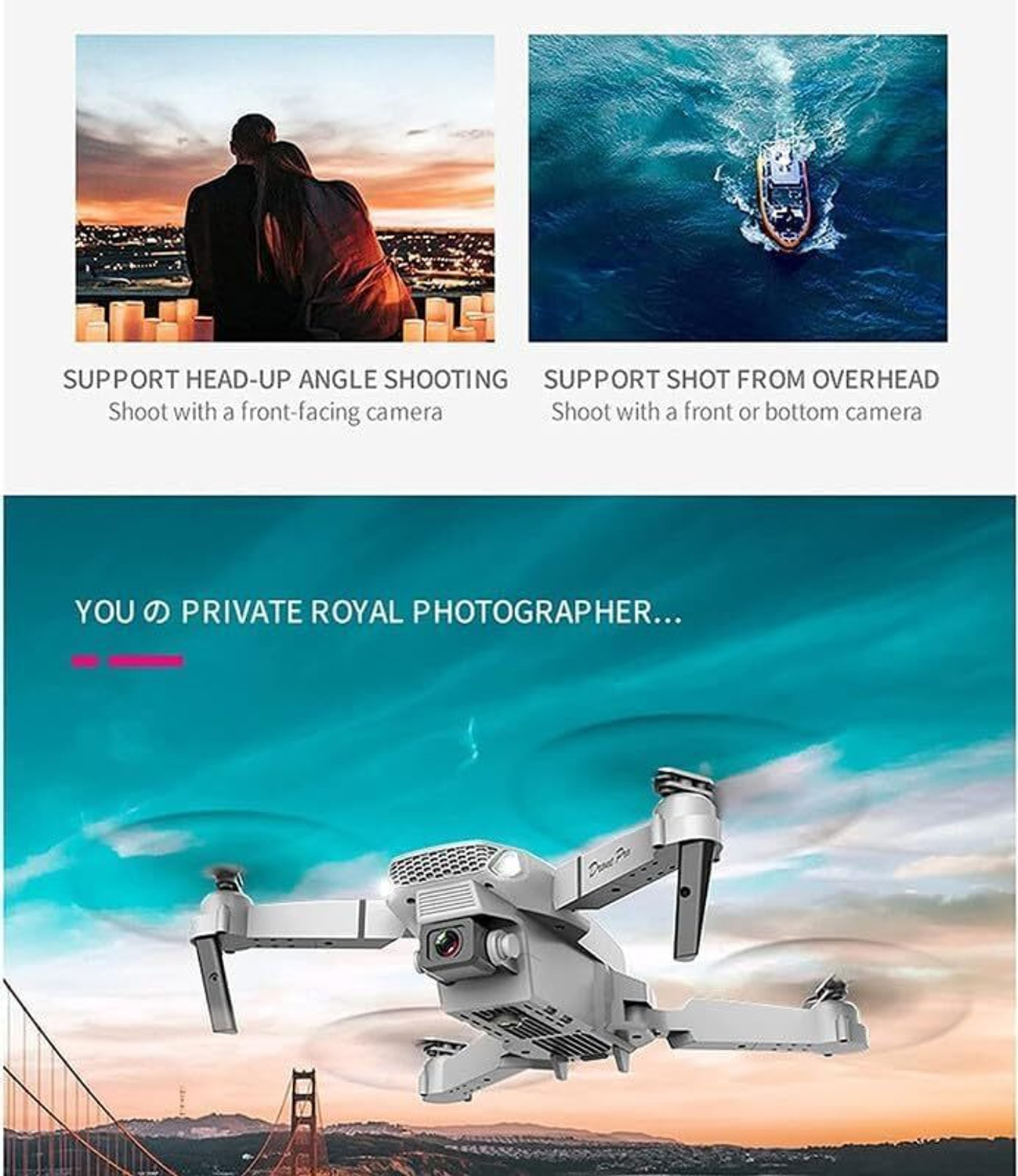 Image of Rivalwilla RC Drone with 4k Camera Foldable 1080P HD Drone Drone