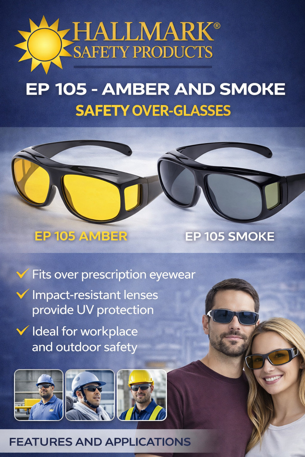 Image of Vaishvi Wrap-around, Round, Wayfarer Sunglasses