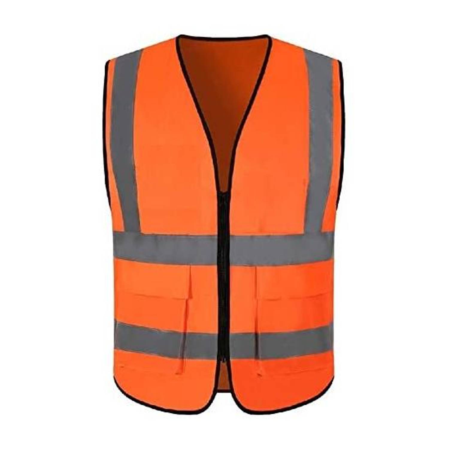 Satco High Visibility Waistcoat with 2 Inch Reflective Strips Safety Jacket