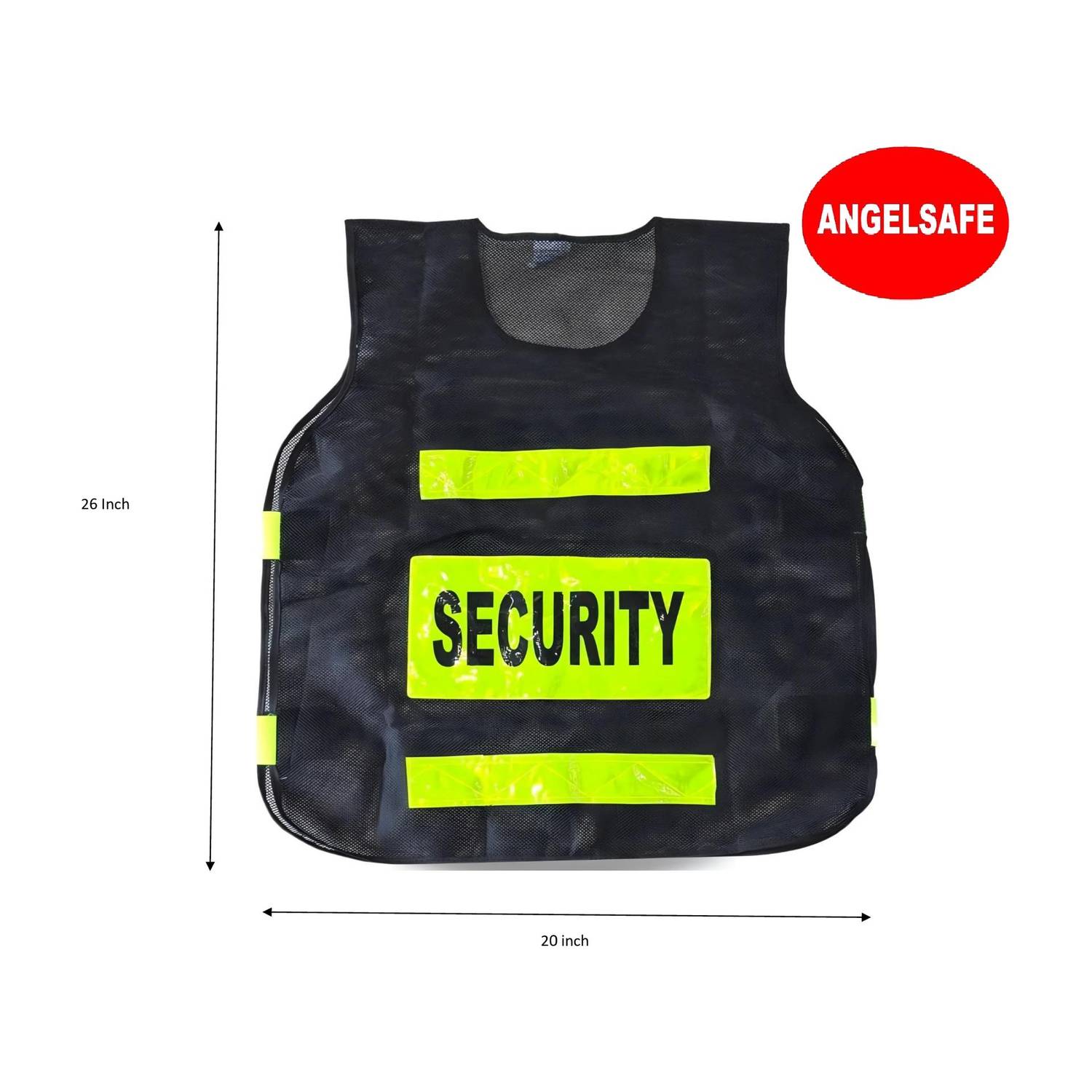ANGELSAFE Security Print Reflective Safety Jacket, Such As Traffic Control, Sports,Site Safety Jacket
