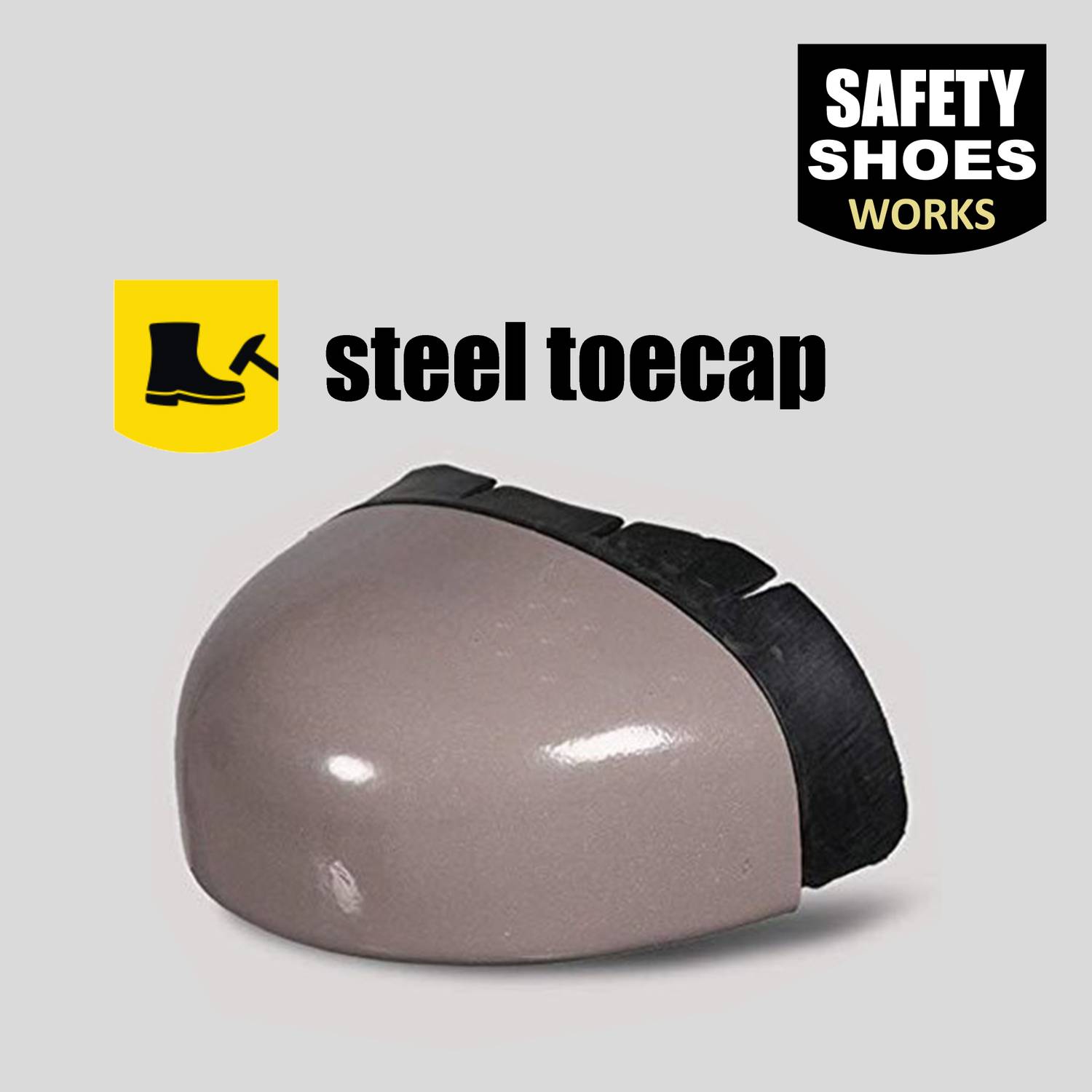 Kizashi Steel Toe Synthetic Leather Safety Shoe Price in India