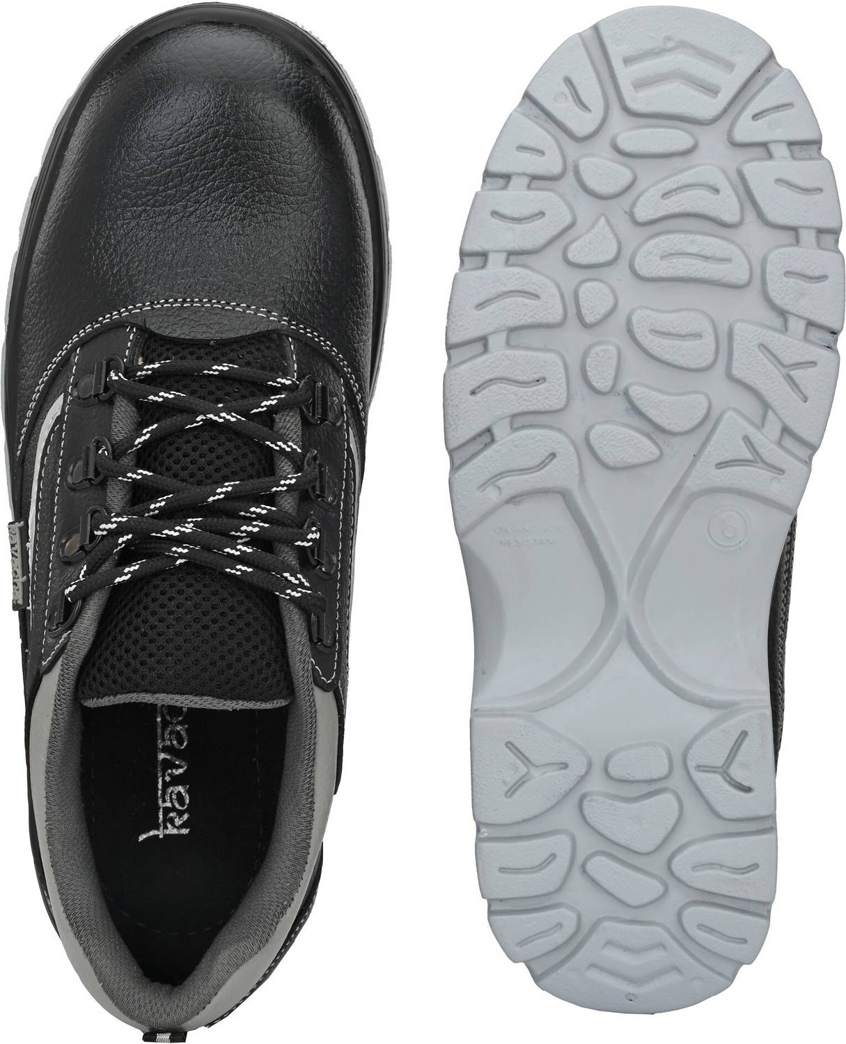 Kavacha Steel Toe Leather Safety Shoe Black - Image 4