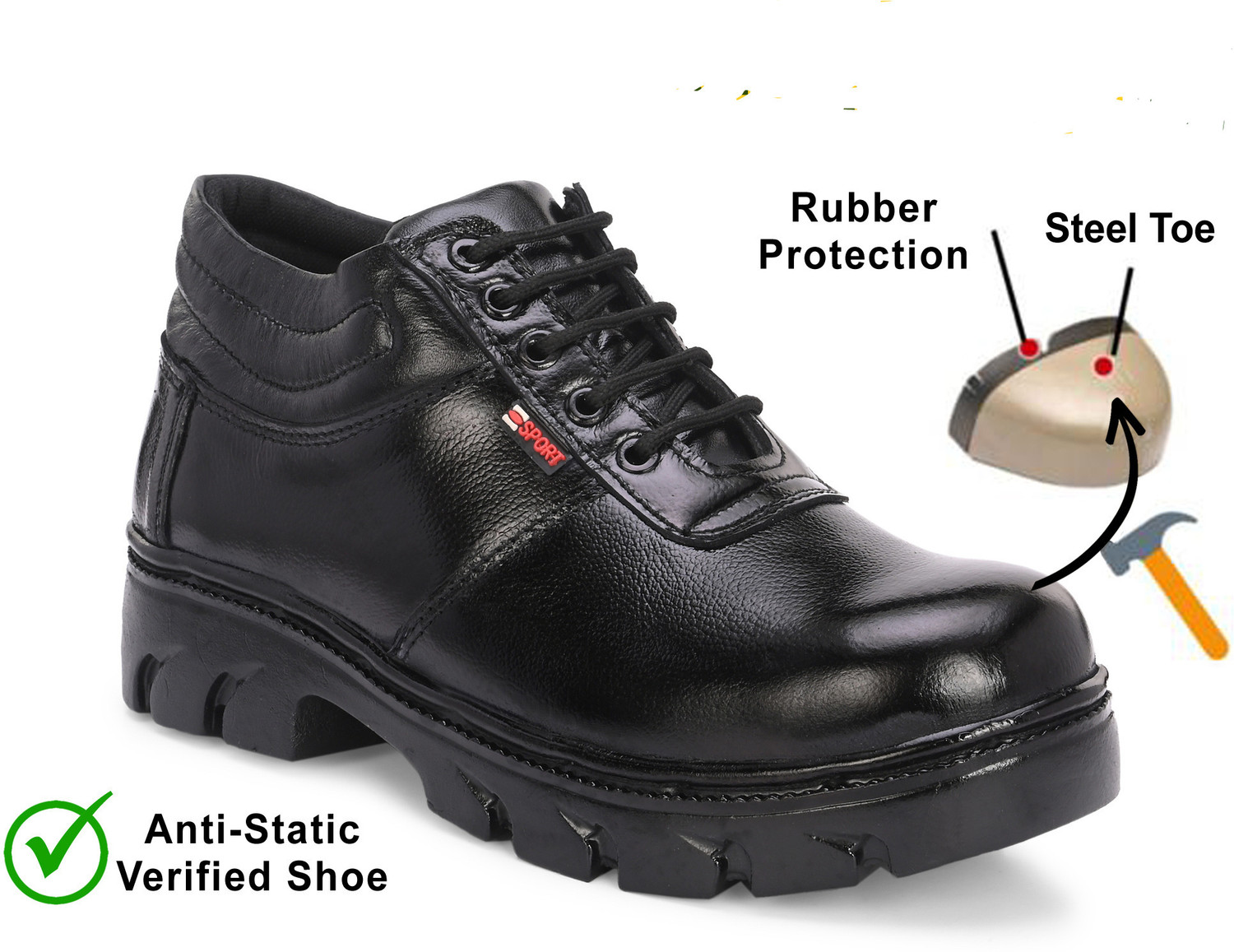 Image of Joker Steel Toe Genuine Leather Safety Shoe