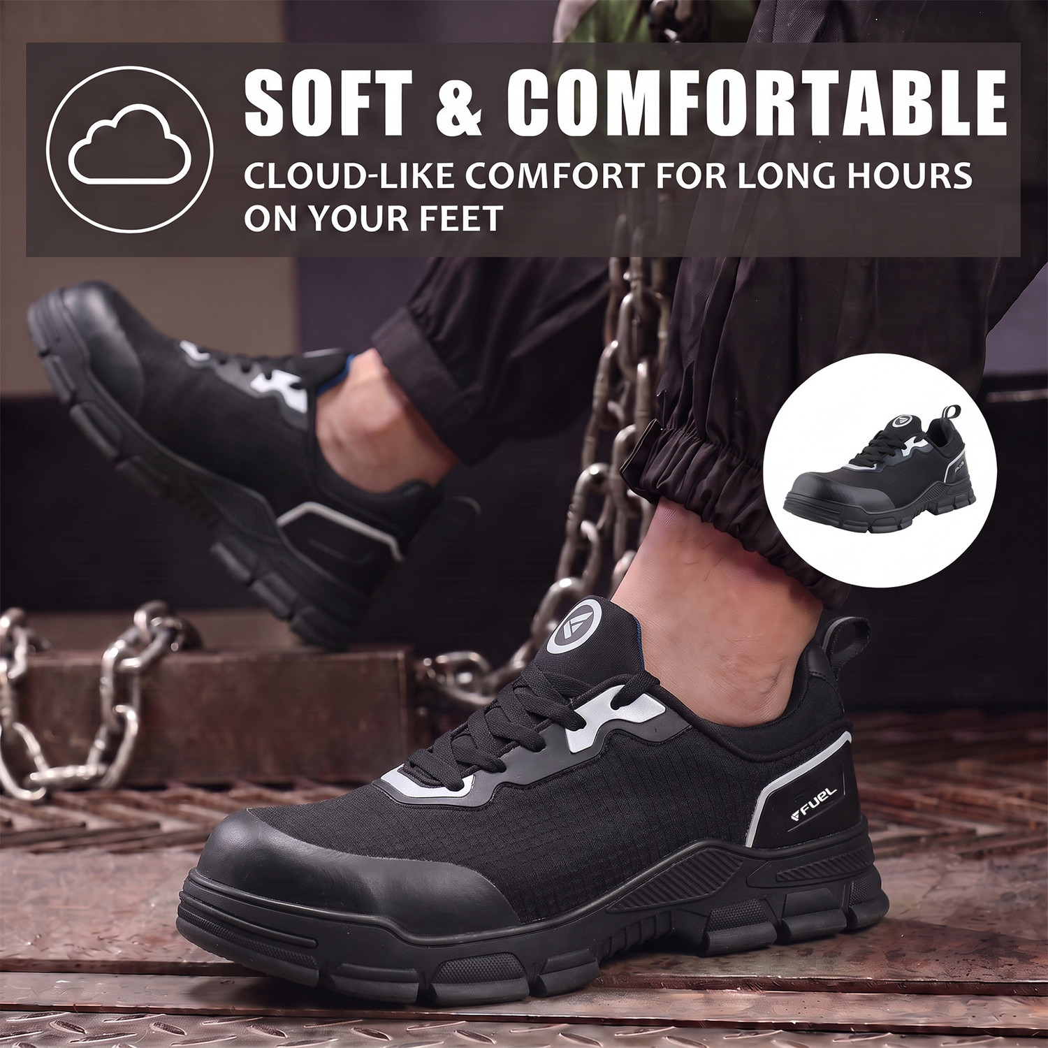 Image of Fuel Composite Toe Fabric Safety Shoe