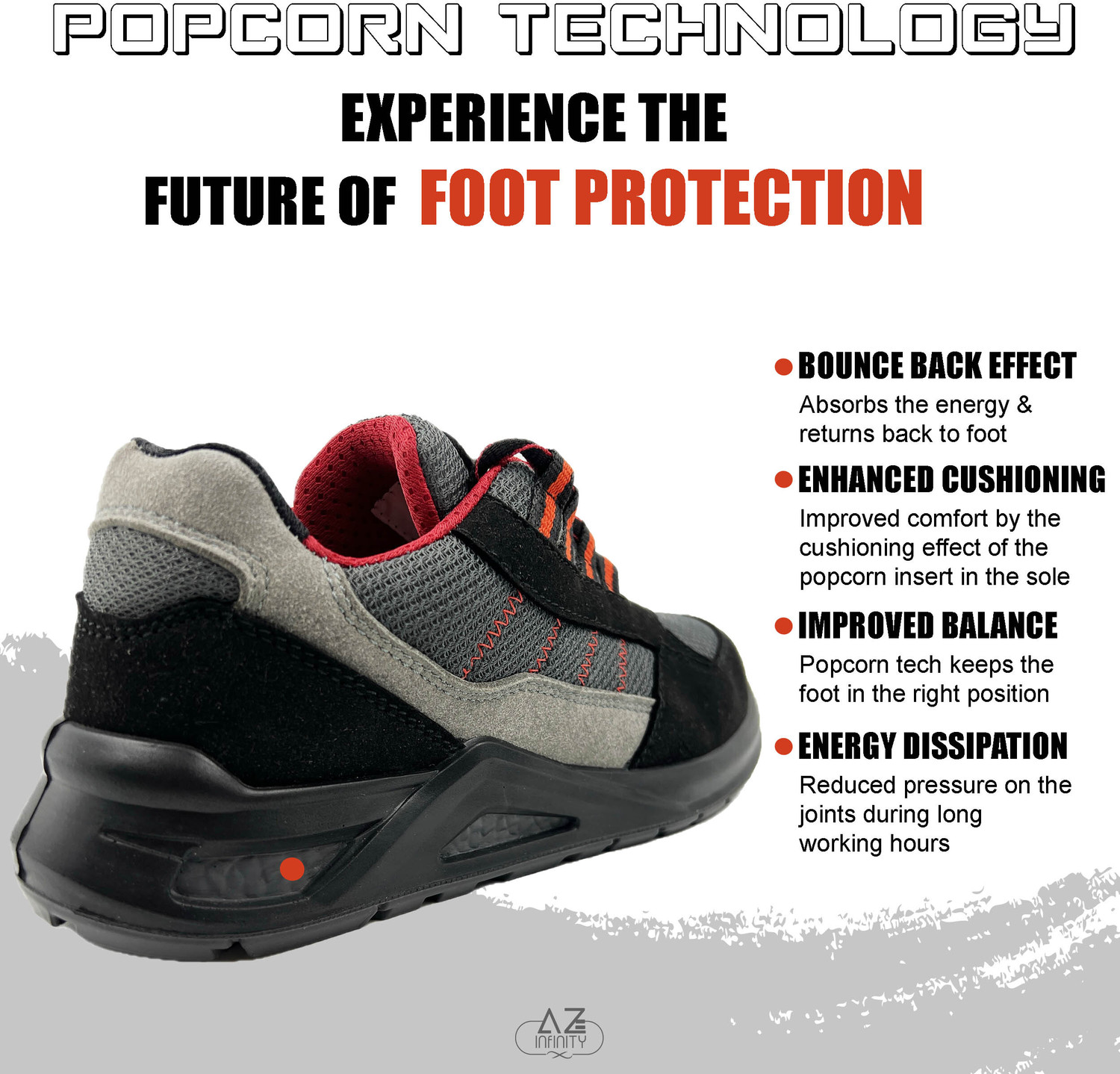 Image of Allen Cooper Steel Toe Leather Safety Shoe
