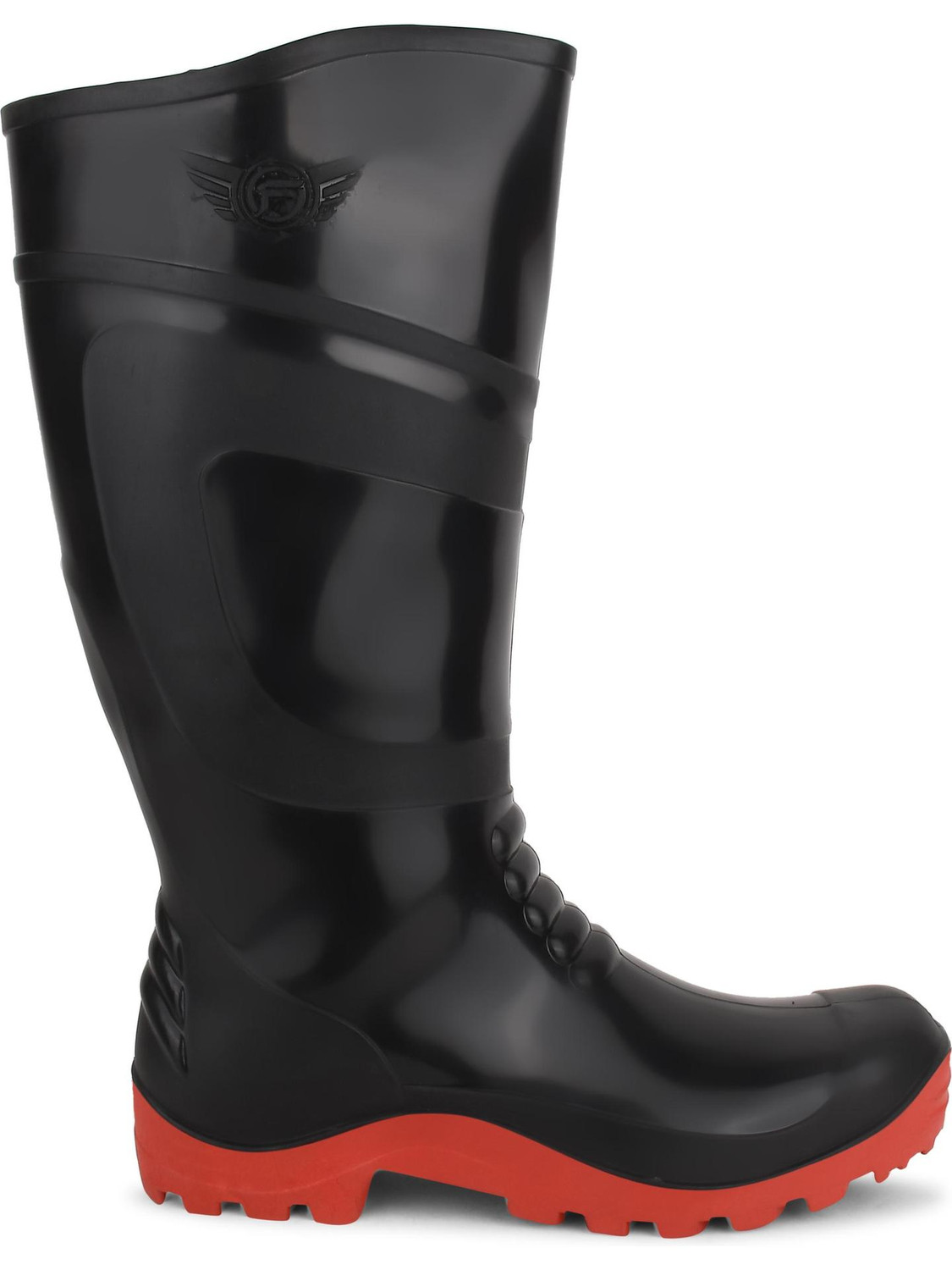 Image of Elecant PVC 15-inch Industrial Gumboots, Non-Metallic Toe, Oil, Water and Acid Resistant Boots For Men