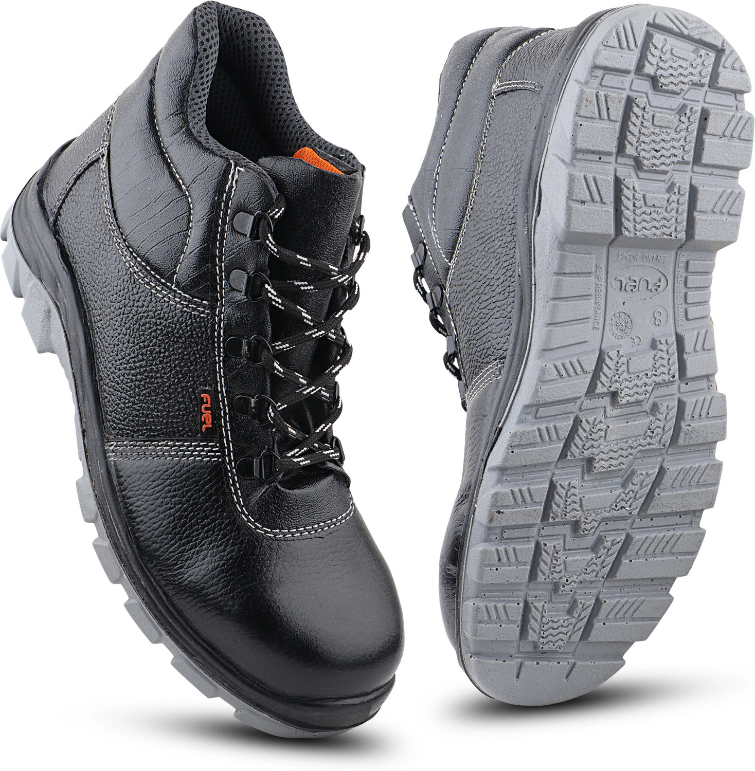 Image of Fuel Steel Toe Grain Leather Safety Shoe