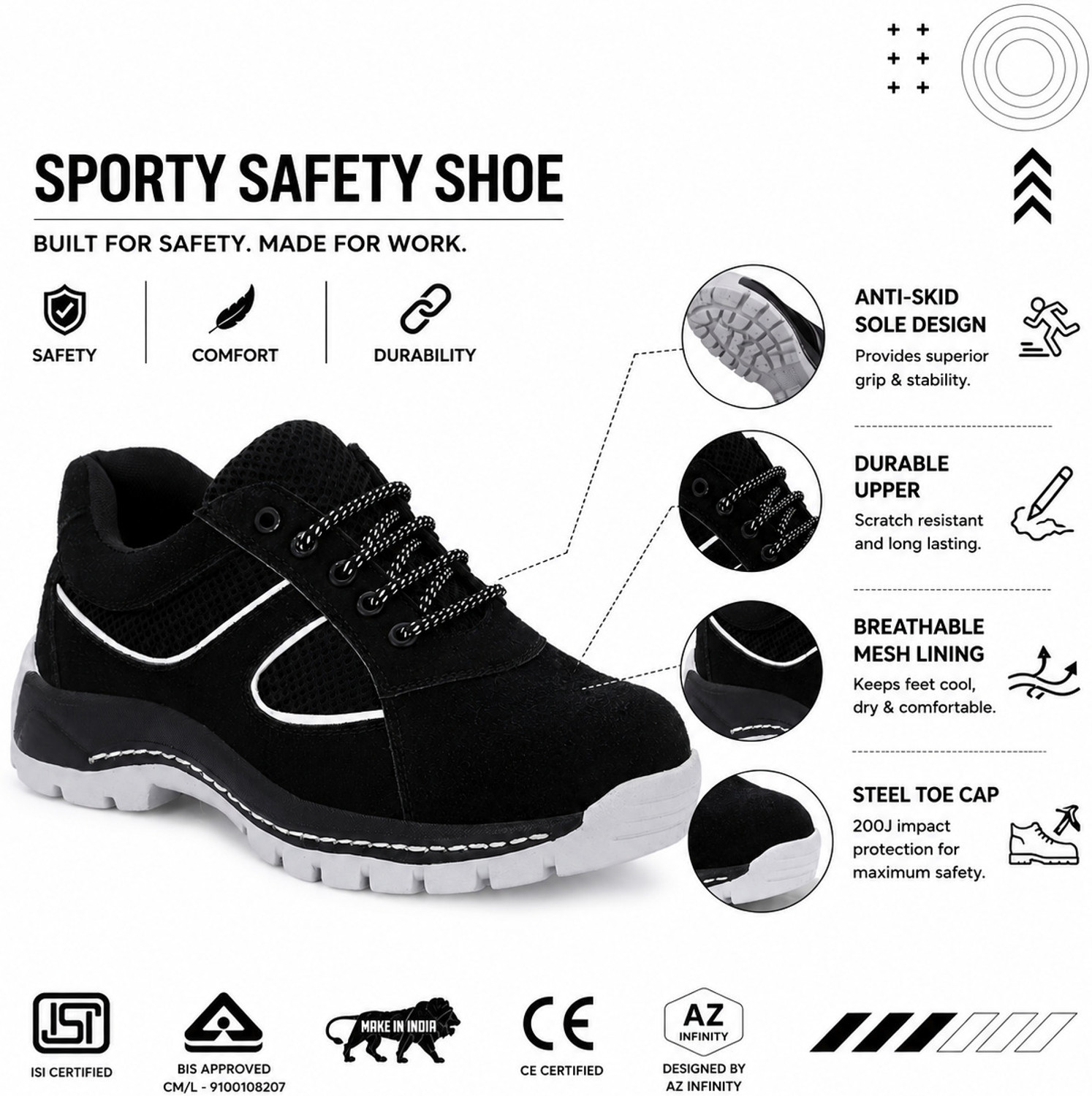 Image of Dimmo Steel Toe Leather Safety Shoe