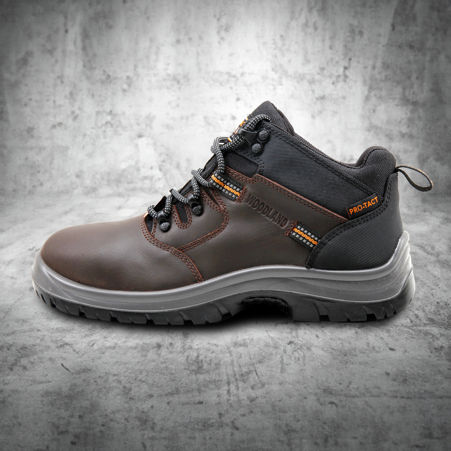 Image of WOODLAND Composite Toe Leather Safety Shoe