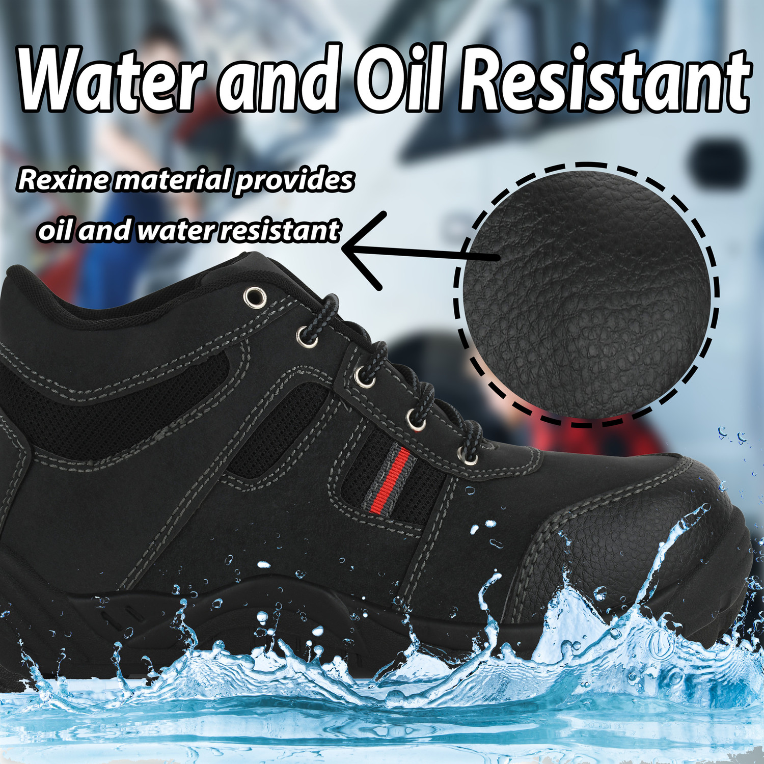 Image of VILMEN Steel Toe Synthetic Leather Safety Shoe