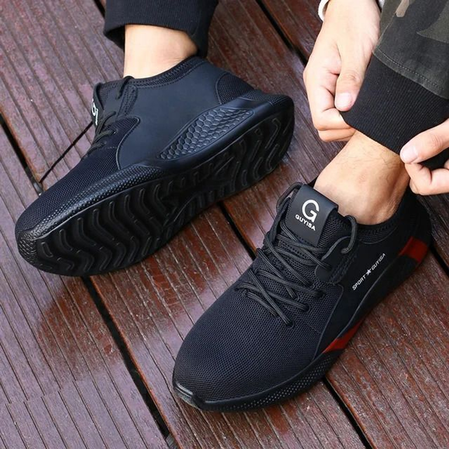 Image of Berkins Steel Toe Synthetic Leather Safety Shoe