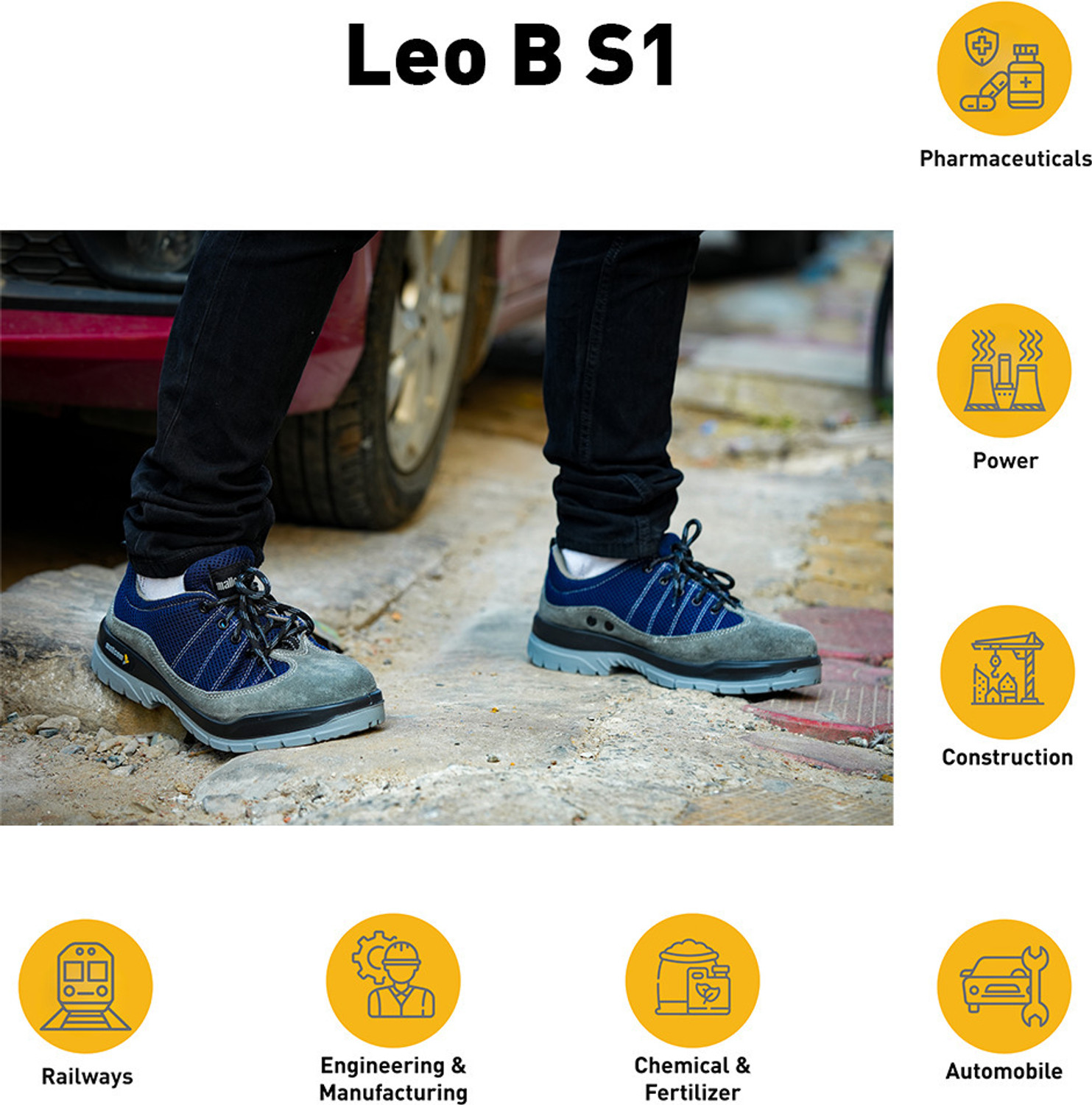 Image of Mallcom Steel Toe Suede Safety Shoe