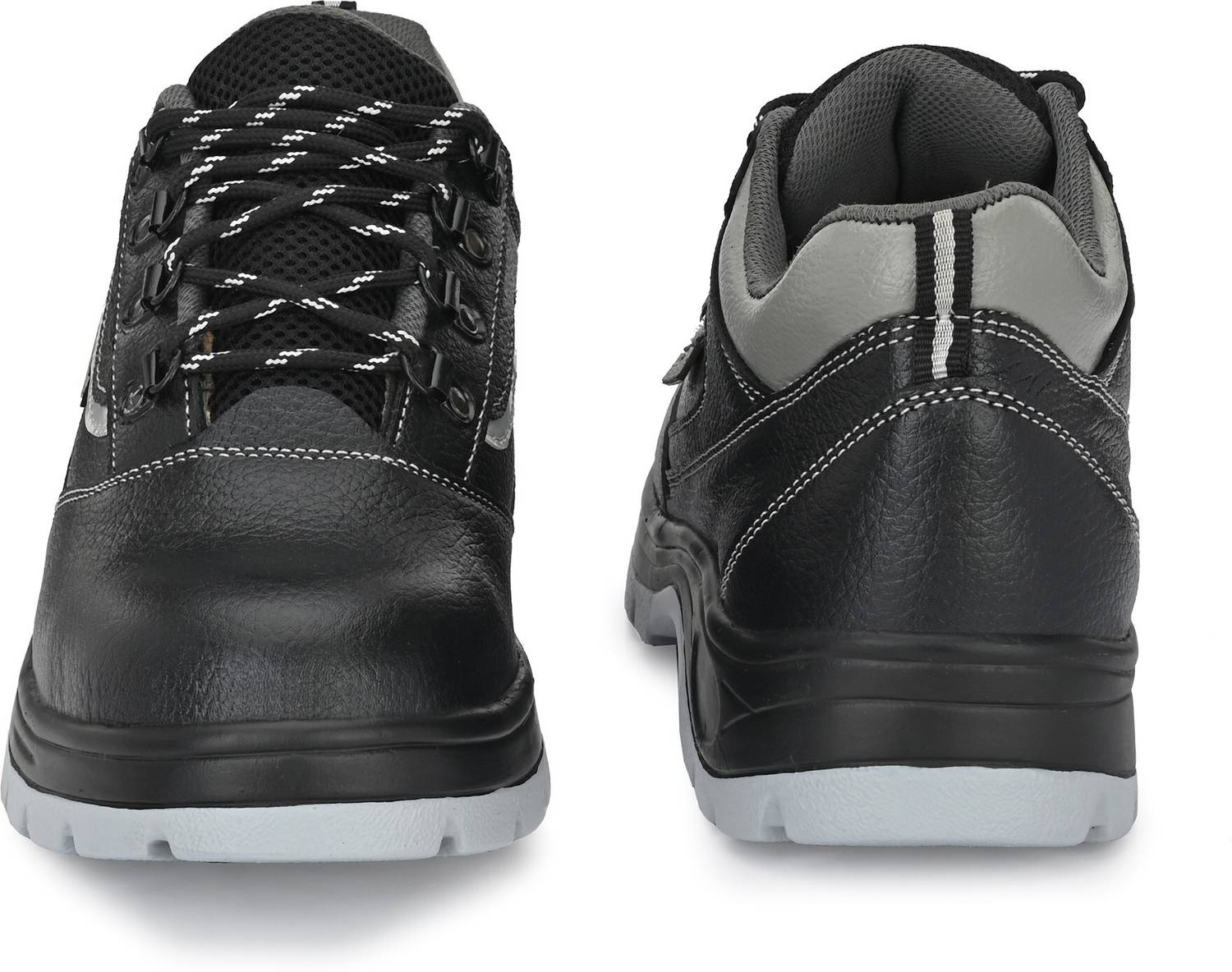 Kavacha Steel Toe Leather Safety Shoe Black - Image 3