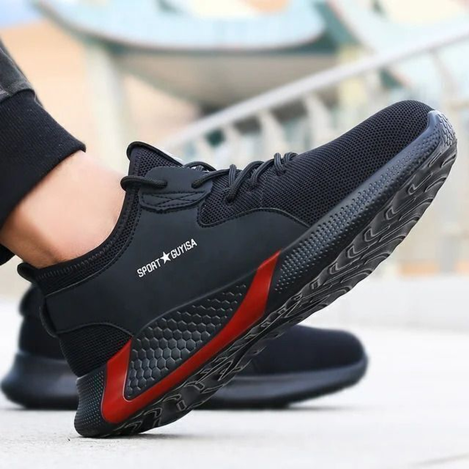 Image of Berkins Steel Toe Synthetic Leather Safety Shoe