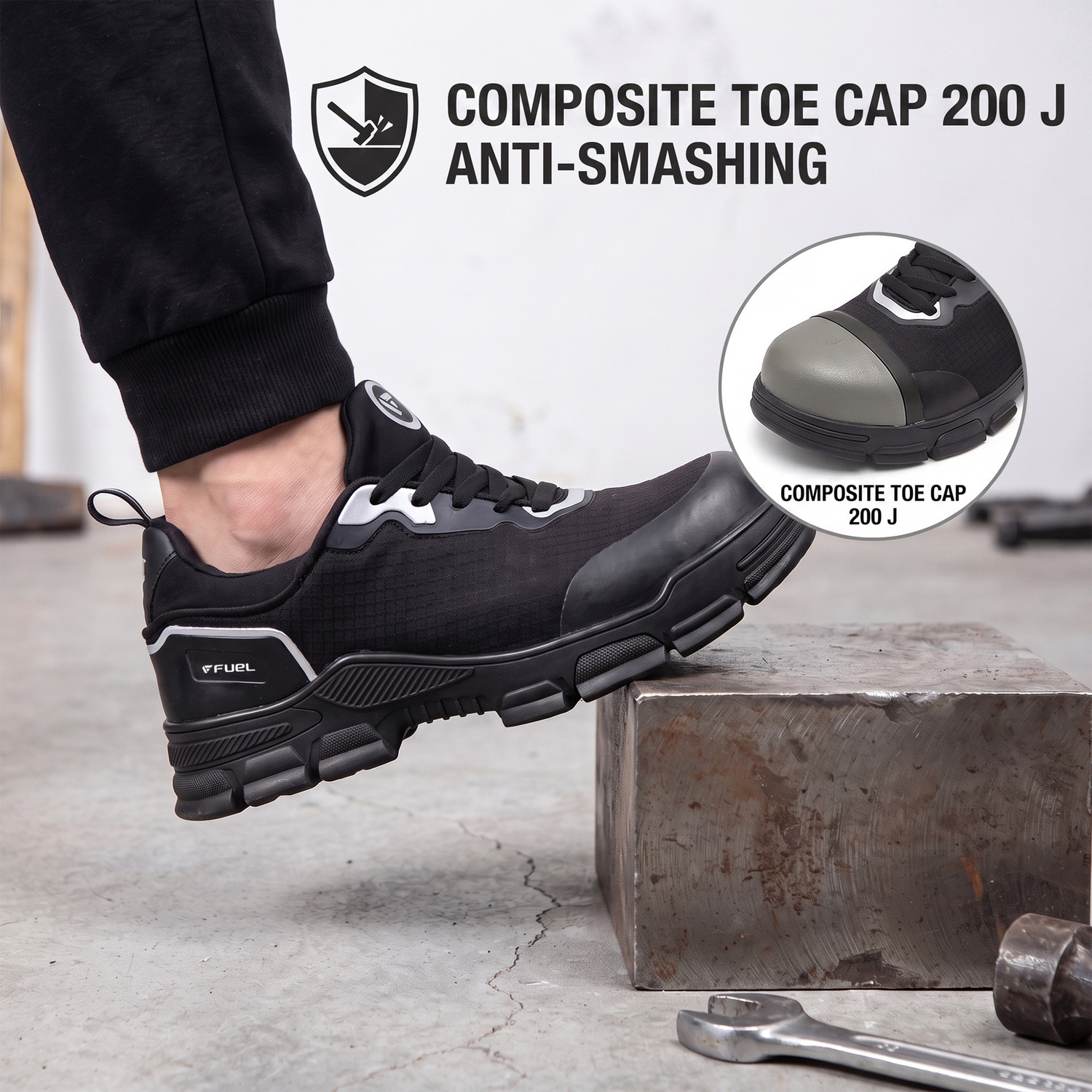 Image of Fuel Composite Toe Fabric Safety Shoe