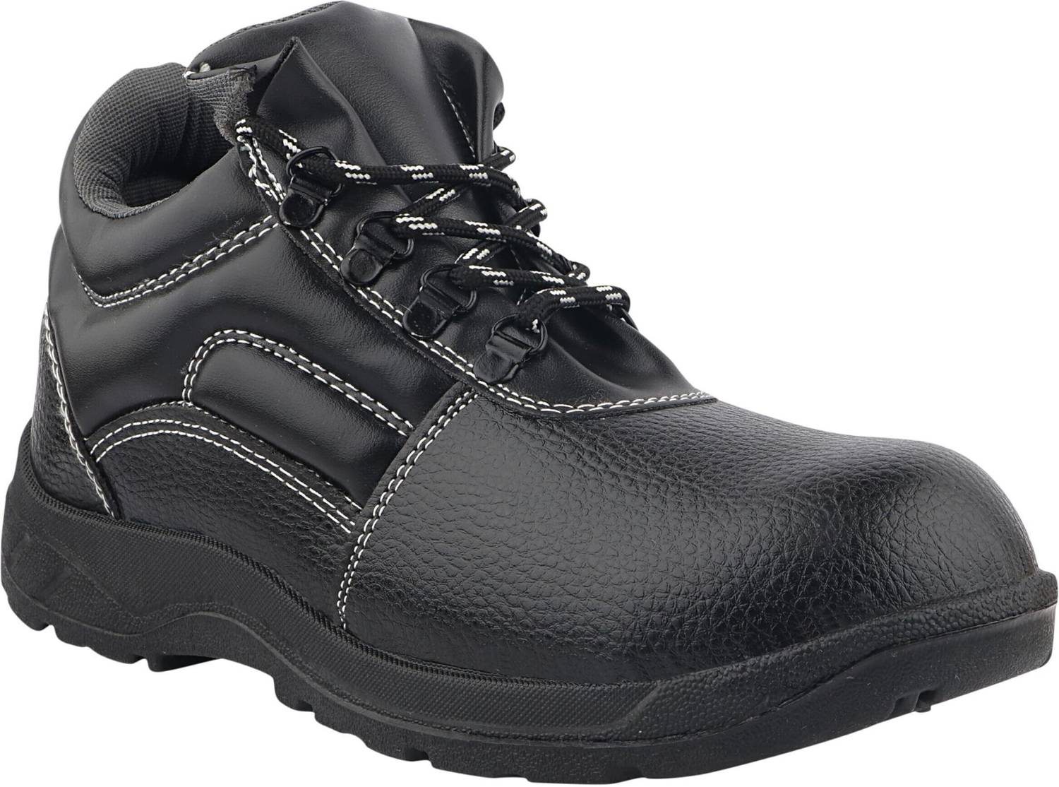 Fuel Steel Toe Synthetic Leather Safety Shoe Black - Image 2