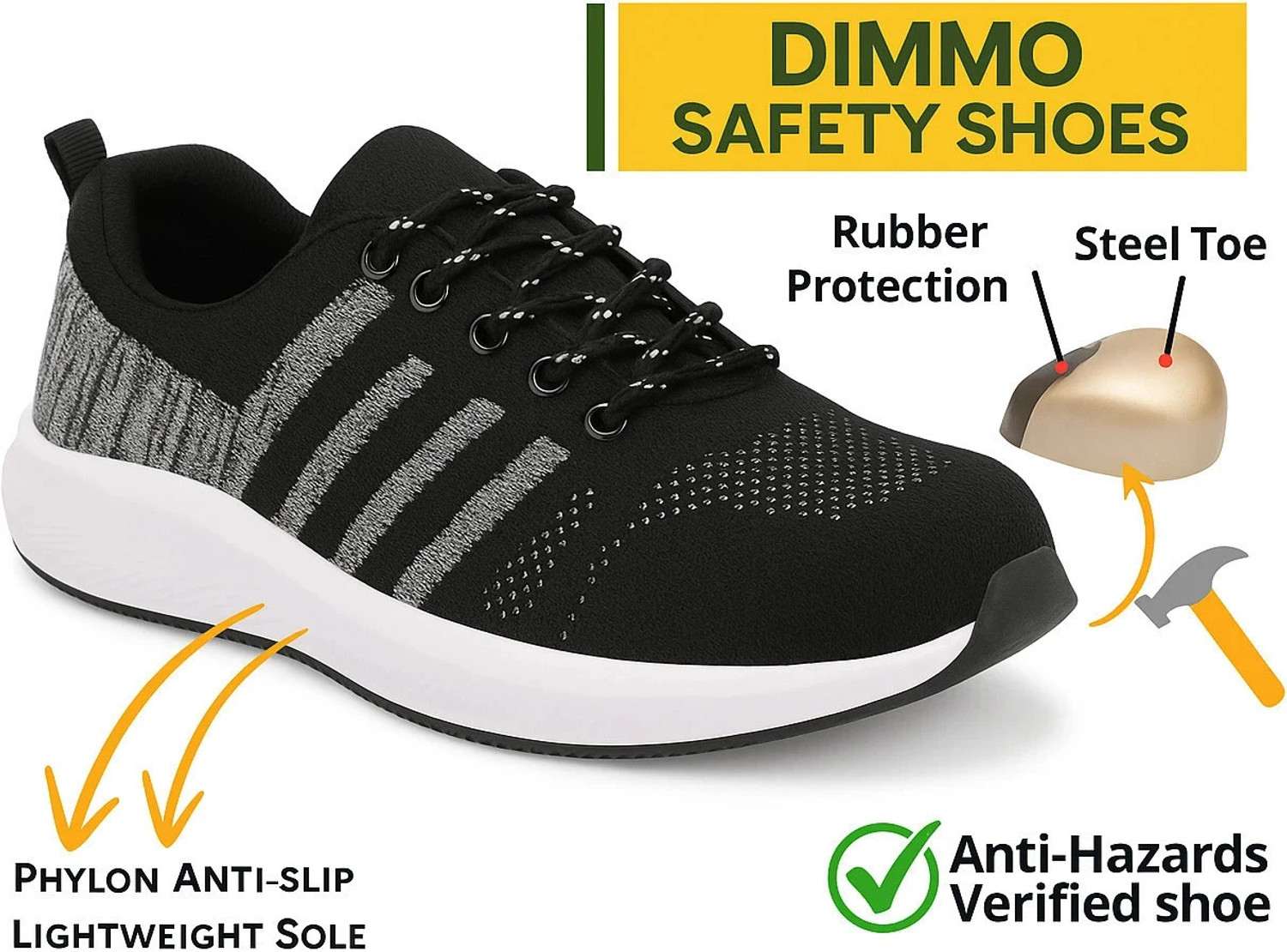 Image of Dimmo Steel Toe Denim Safety Shoe