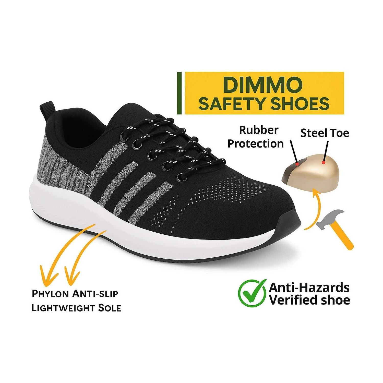 Image of Dimmo Steel Toe Denim Safety Shoe