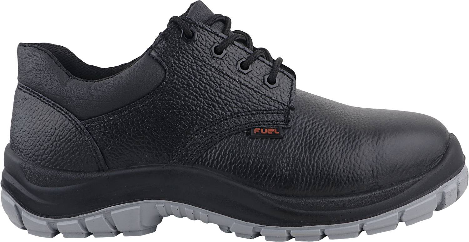 Fuel Steel Toe Grain Leather Safety Shoe Black - Image 3